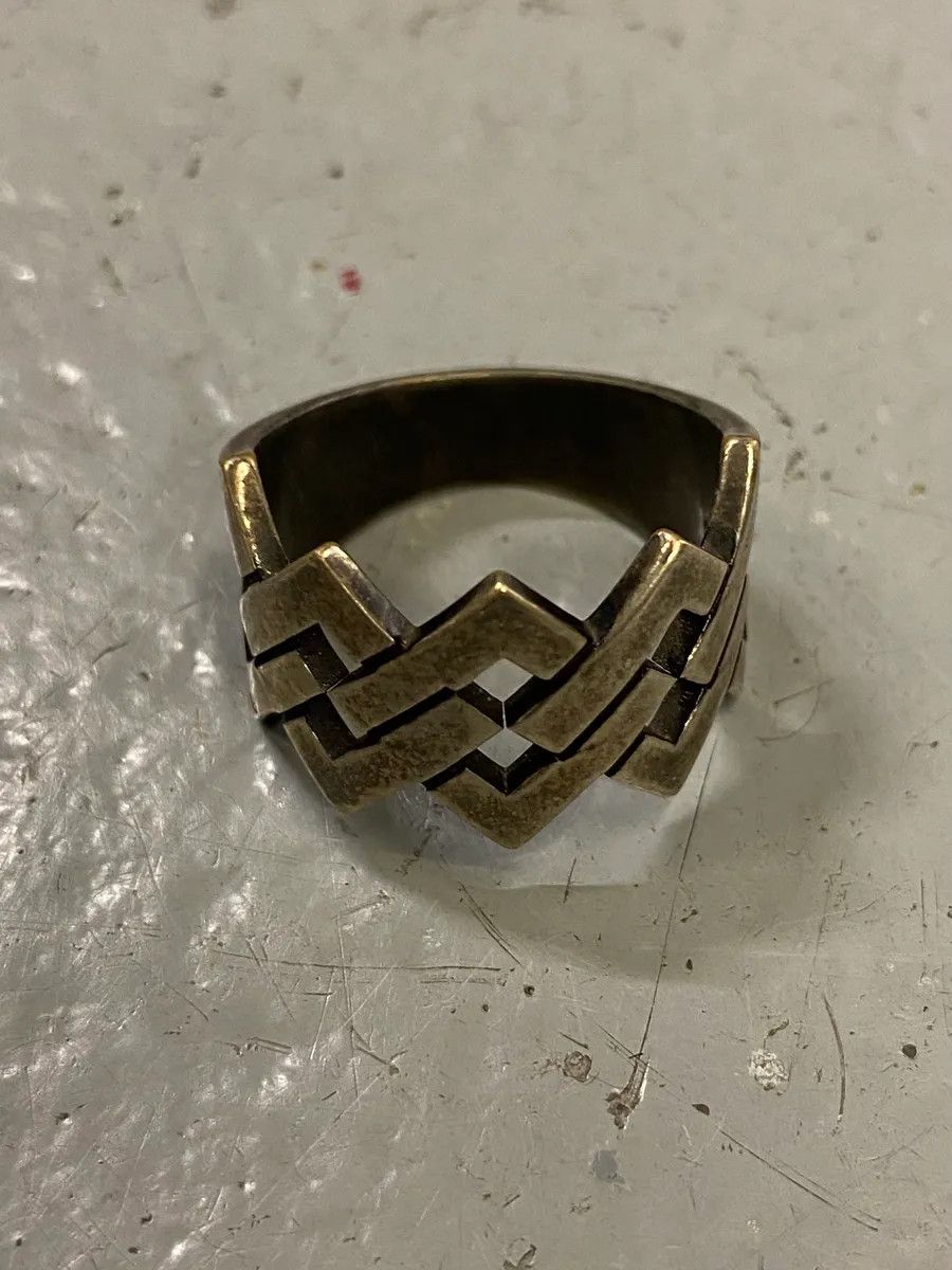 Saint Laurent Paris 2010s Saint Laurent Woven Stainless Steel Ring Size ONE SIZE - 1 Thumbnail