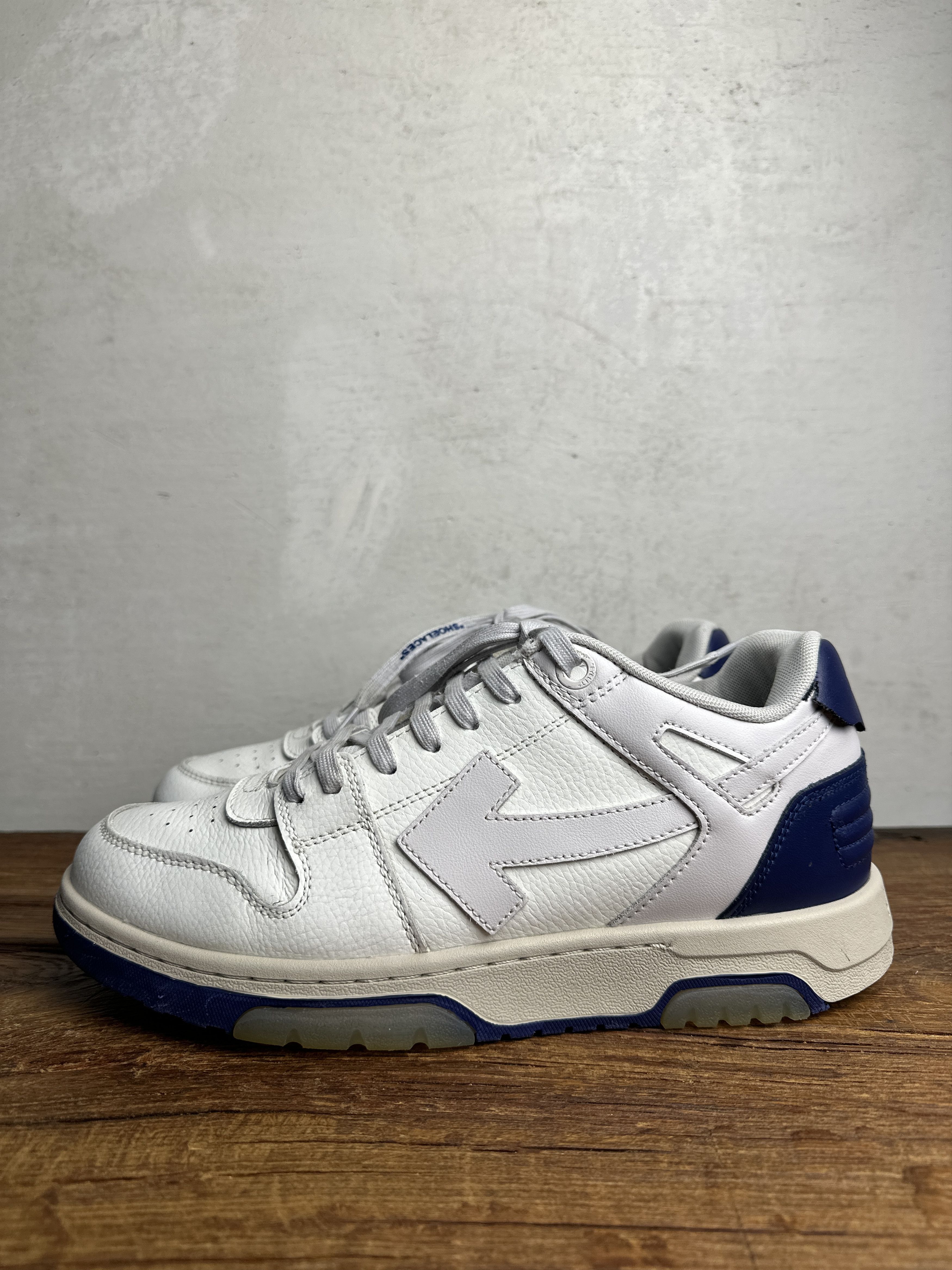 Off-White Off-White Out Of Office Sneakers White/Navy Size US 10 / EU 43 - 1 Thumbnail