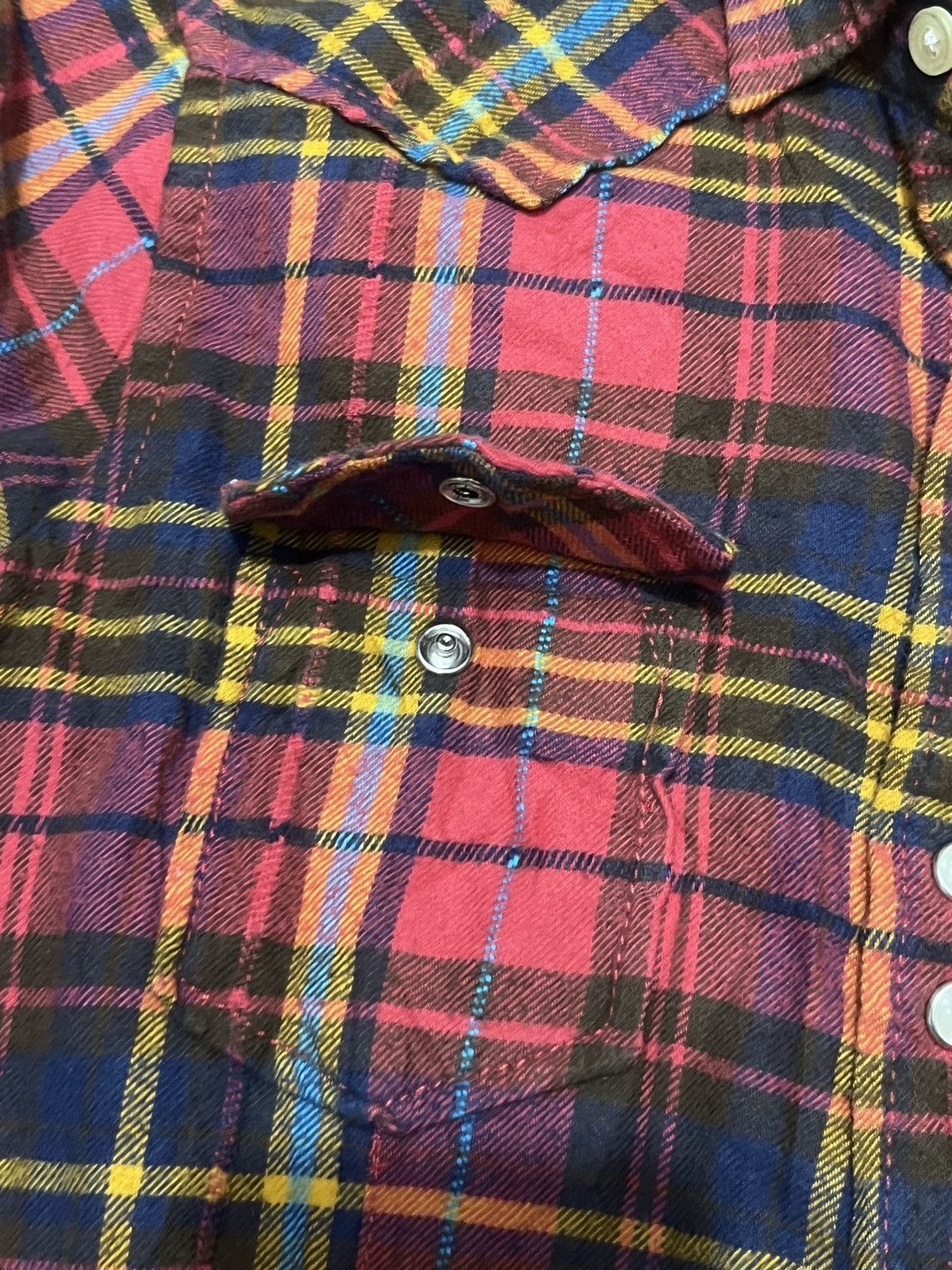 Hysteric Glamour Back Number Women Flannel Shirt Size L / US 10 / IT 46 - 5 Thumbnail