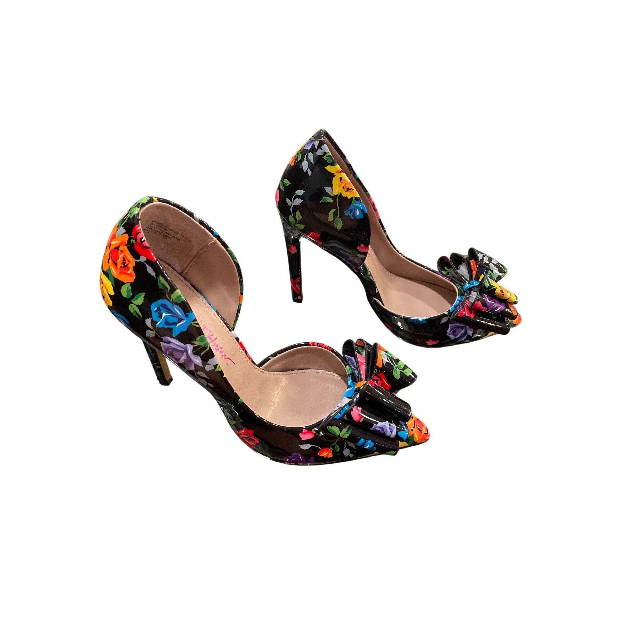 Betsey Johnson Betsey Johnson wms floral faux leather stilleto heels shoes Size US 6.5 / IT 36.5 - 3 Thumbnail