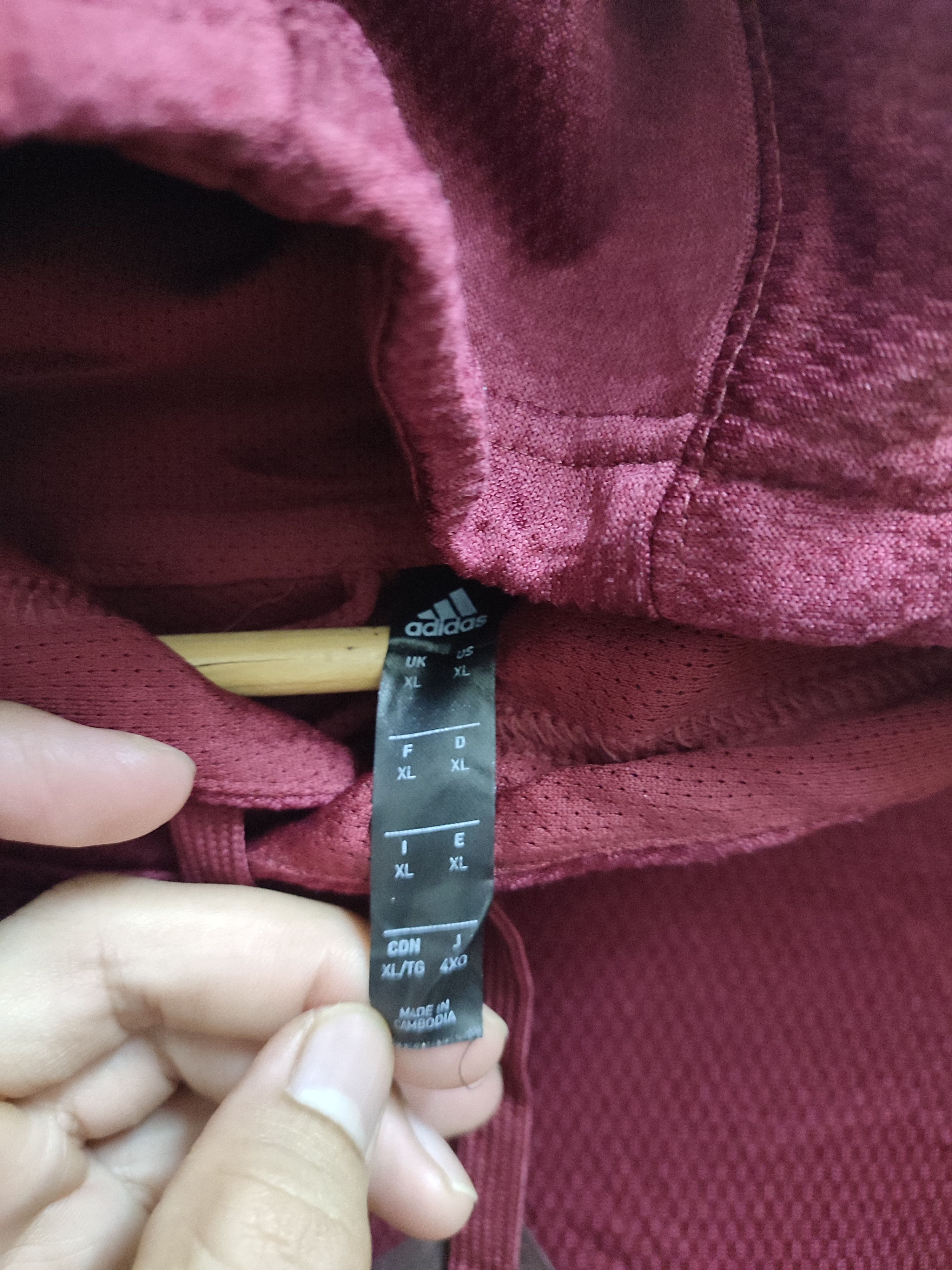 Adidas Adidas Climawarm Maroon Hoodies Size US XL / EU 56 / 4 - 7 Thumbnail