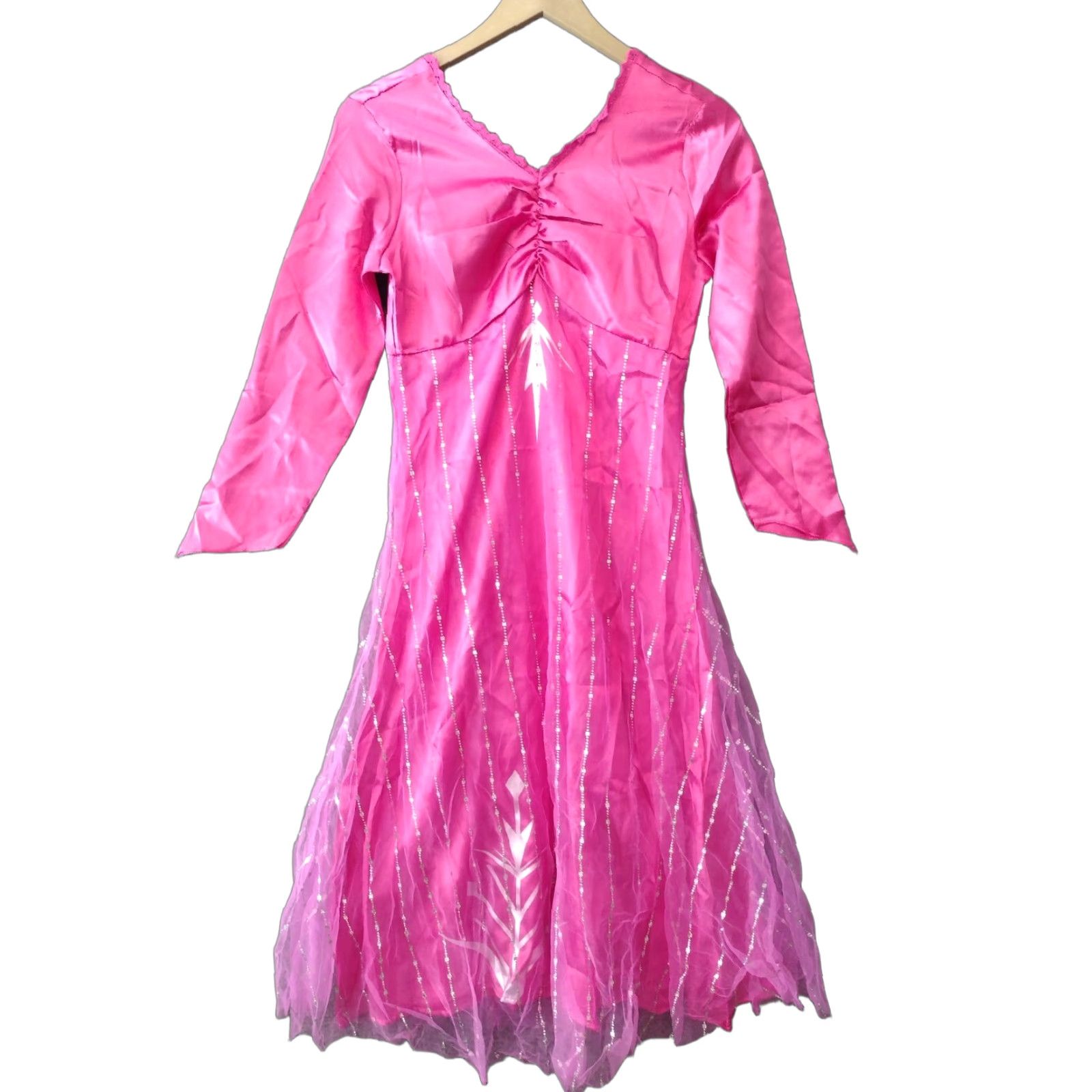 Vintage Fashion Princess Dress Up Girls S Small Pink Satin Rhinestones Costume Satine Dress Up Princess Girls S Pink Satin Rhinestones Costume Size ONE SIZE - 1 Thumbnail