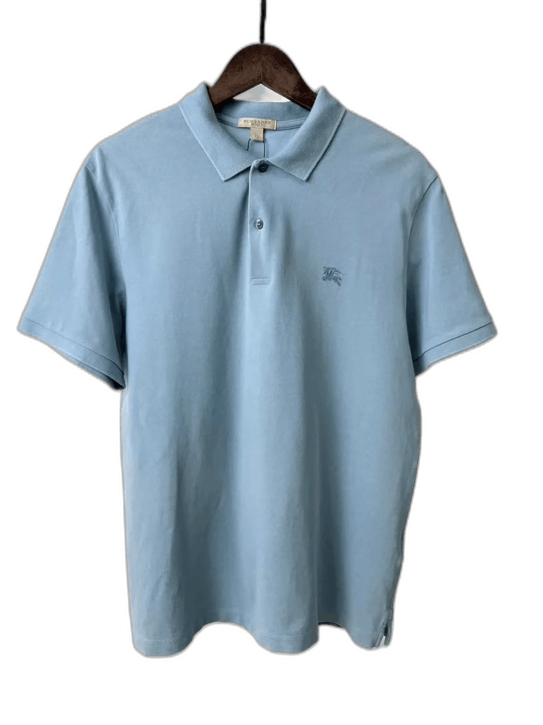 Burberry Burberry Embroidered Polo Shirt in Blue Size US XL / EU 56 / 4 - 1 Thumbnail