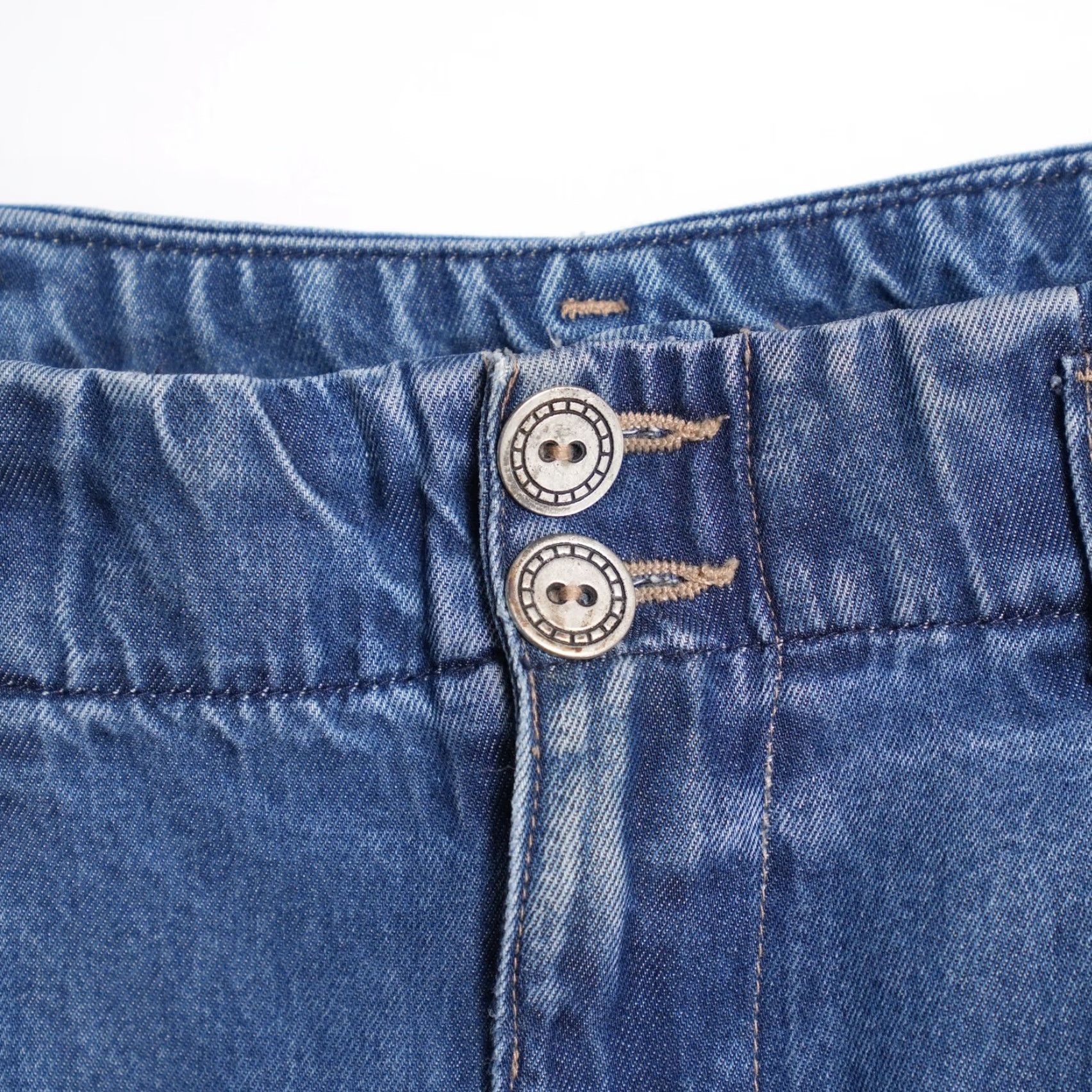 Vintage VINTAGE AKS Jeans Women 12 Blue High Rise Relaxed Fit Straight Leg Denim Made in USA Size 29" - 3 Thumbnail