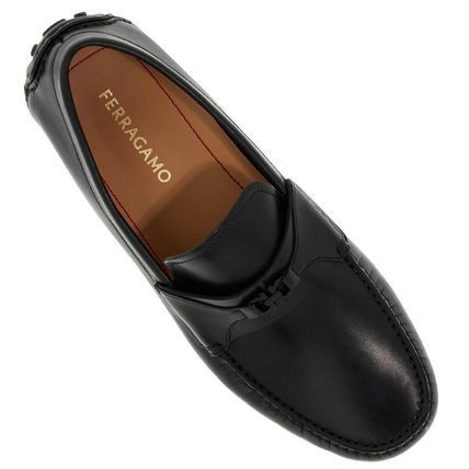 Salvatore Ferragamo o1s22i1n0225 Leather Loafers in Black Size US 6.5 / EU 39-40 - 3 Thumbnail