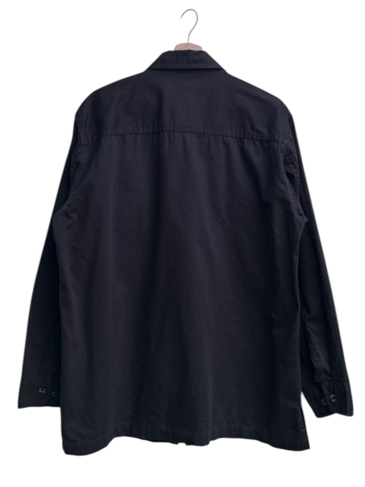 Kansai Yamamoto Vintage Kansai Jeans Black Zip Shirt Jacket Size US L / EU 52-54 / 3 - 3 Thumbnail