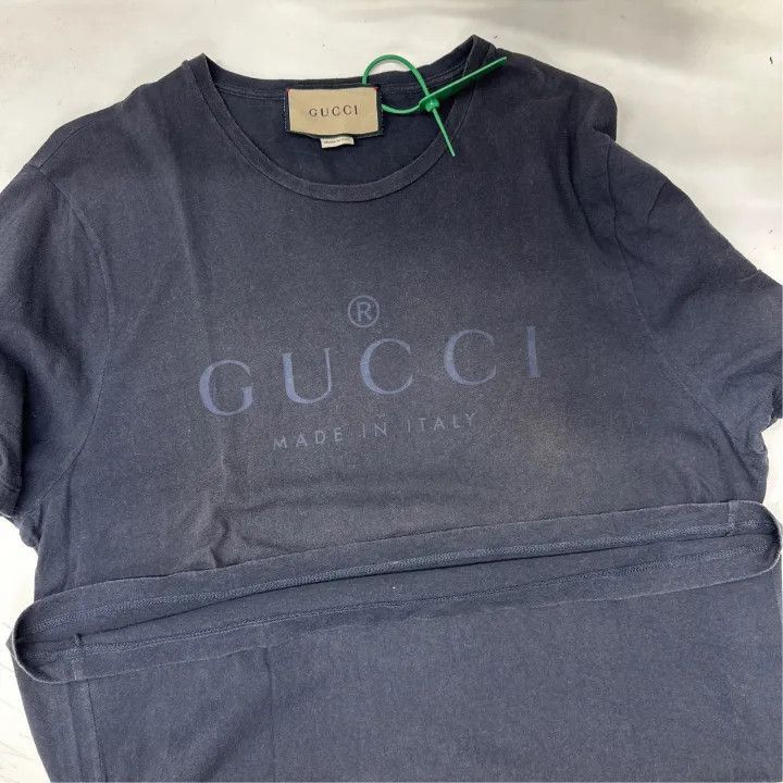 Gucci Gucci Gucci Black Logo Print Short Sleeve T-Shirt -2506 Size US XL / EU 56 / 4 - 8 Thumbnail