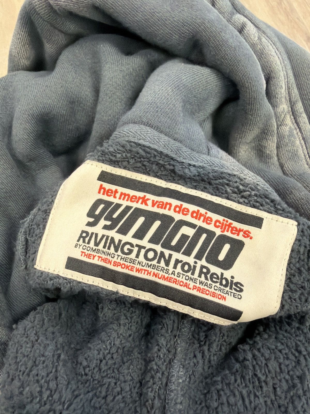 RRR-123 Rrr123 sun faded hooded sweatshirt black grey Size US L / EU 52-54 / 3 - 6 Thumbnail