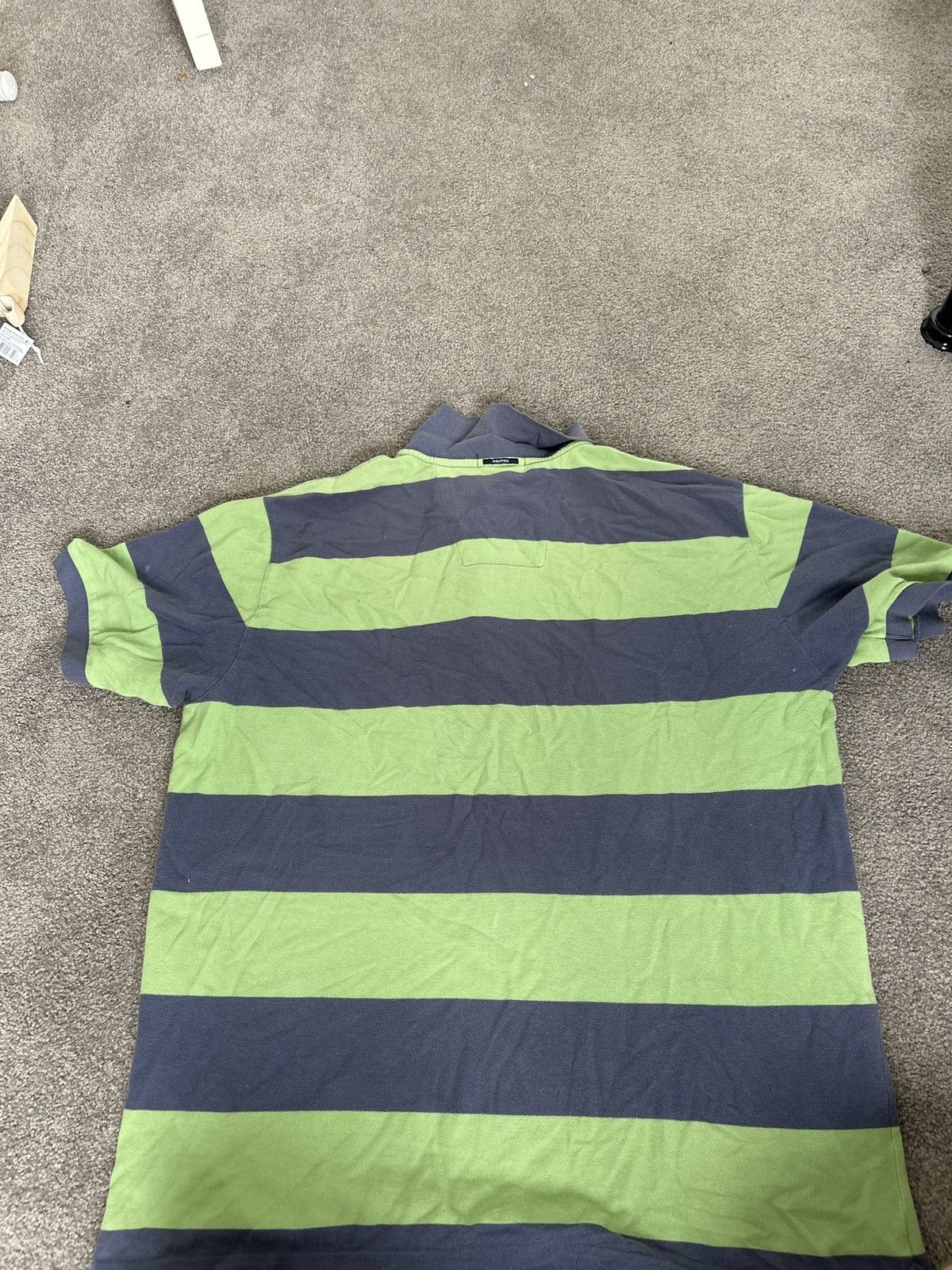Nautica Green purple striped Nautica polo Size US XL / EU 56 / 4 - 1 Thumbnail