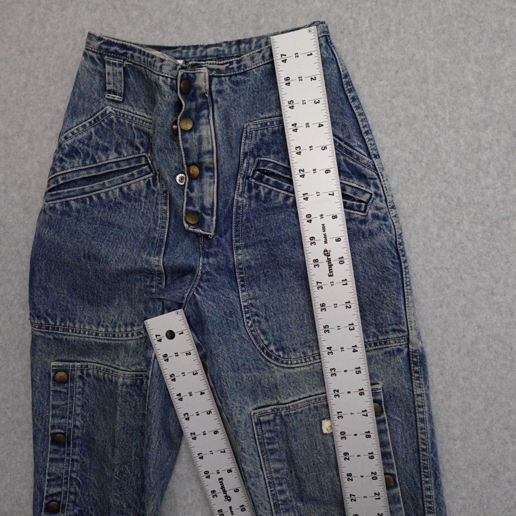 Guess VINTAGE GUESS Womens Jeans Snap-pocket High Waist Mom Blue 24 Pockets MEASUREMENTS ARE PROVIDED IN PICTURES Mens Girls Girls Size 42" / US 20 - 5 Thumbnail