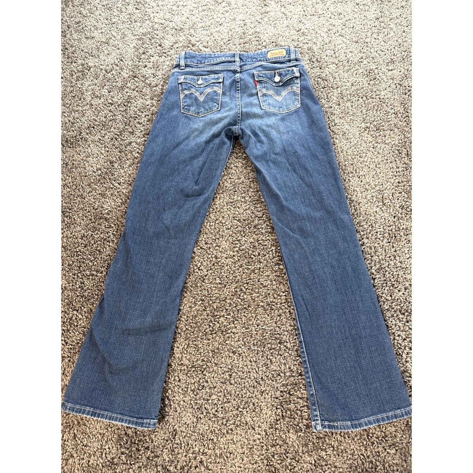 Levi's Levi's 529 Jeans Women Bootcut Denim Cotton Elastane 30x30 Mid Rise Blue Classics Pockets Stretch Size 30" / US 8 / IT 44 - 8 Thumbnail