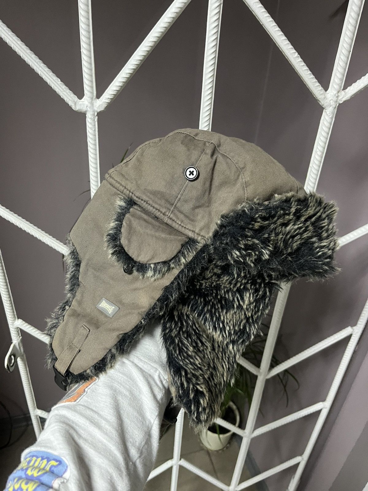Japanese Brand Ushanka Trapper Hat Furry Mohair Fuzzy Fur Hat Y2K 90s rare Size ONE SIZE - 1 Thumbnail