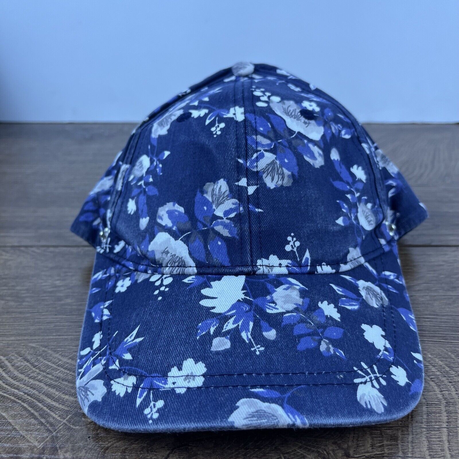 Other Flower Hat Flower Baseball Hat Blue Adjustable Hat Blue Adul Size ONE SIZE - 1 Thumbnail