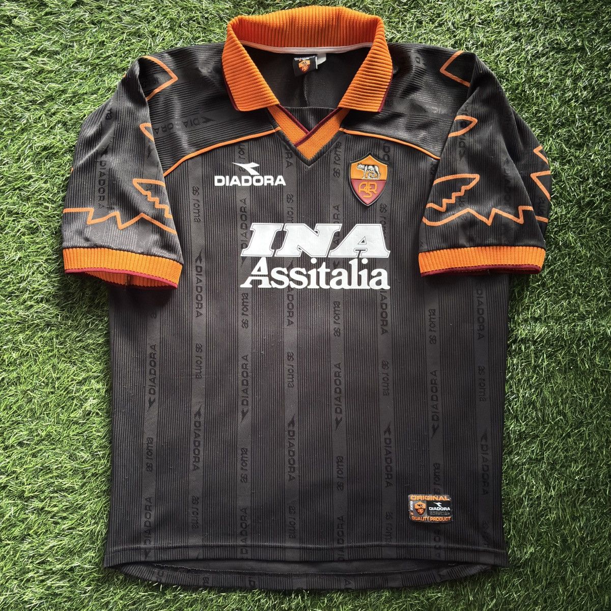 Diadora Roma 99/00 third away shirt #8 Nakata | Grailed