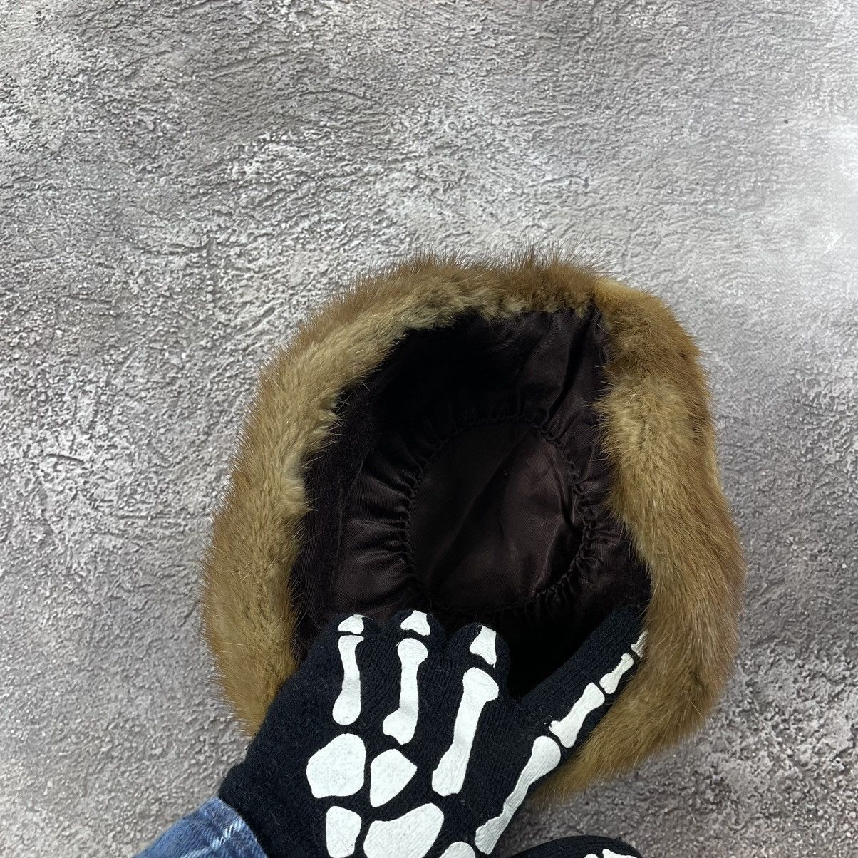 Vintage Vintage Y2K Fuzzy Tan Beanie Ushanka Hat Streetwear Indie OS Size ONE SIZE - 3 Thumbnail