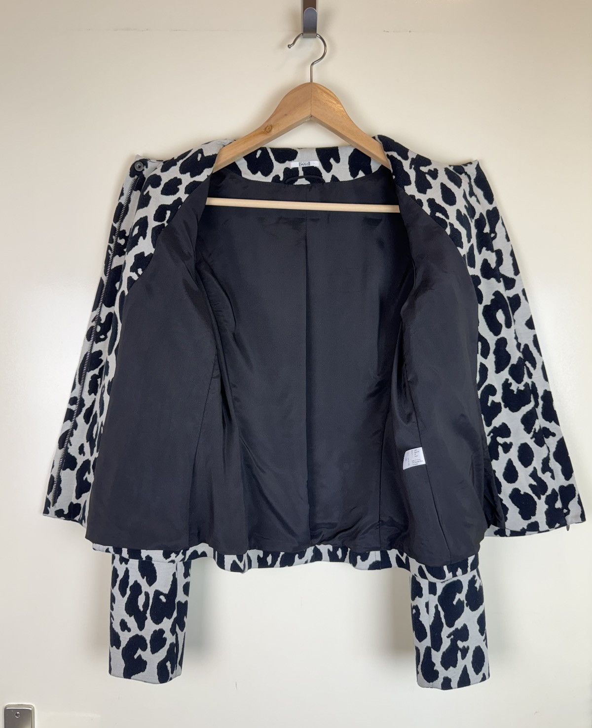 Wolford WOLFORD Wool Cotton Animal print jacket car coat Silk S Size S / US 4 / IT 40 - 10 Thumbnail