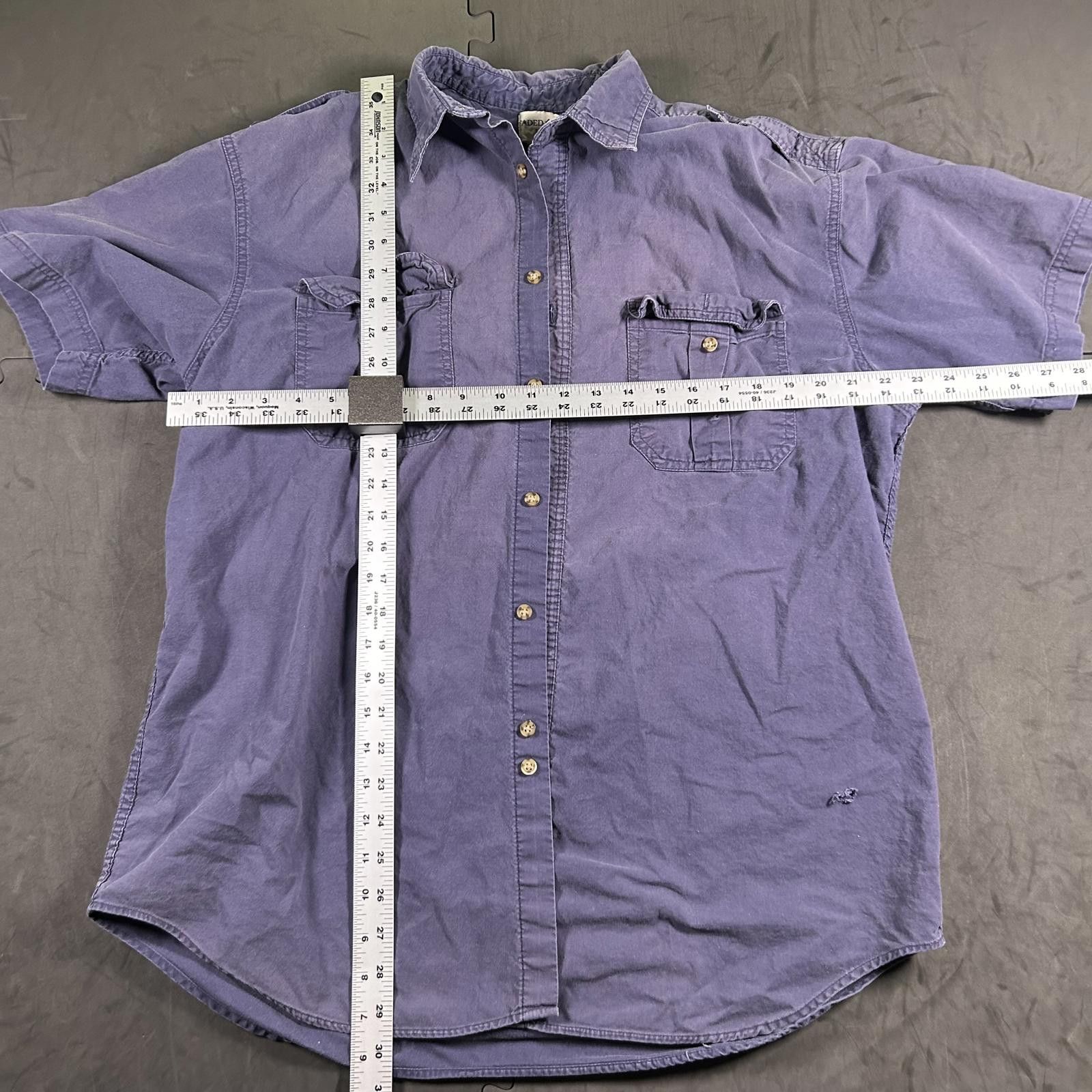 Faded Glory Men's faded glory Short Sleeve Button-Up Shirt blue Size US L / EU 52-54 / 3 - 2 Thumbnail