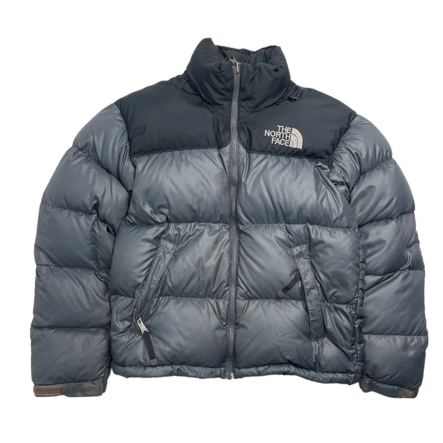 Image of The North Face 700 Nuptse Puffer Jacket Grey / Black in Grey/Black, Men's (Size XS)