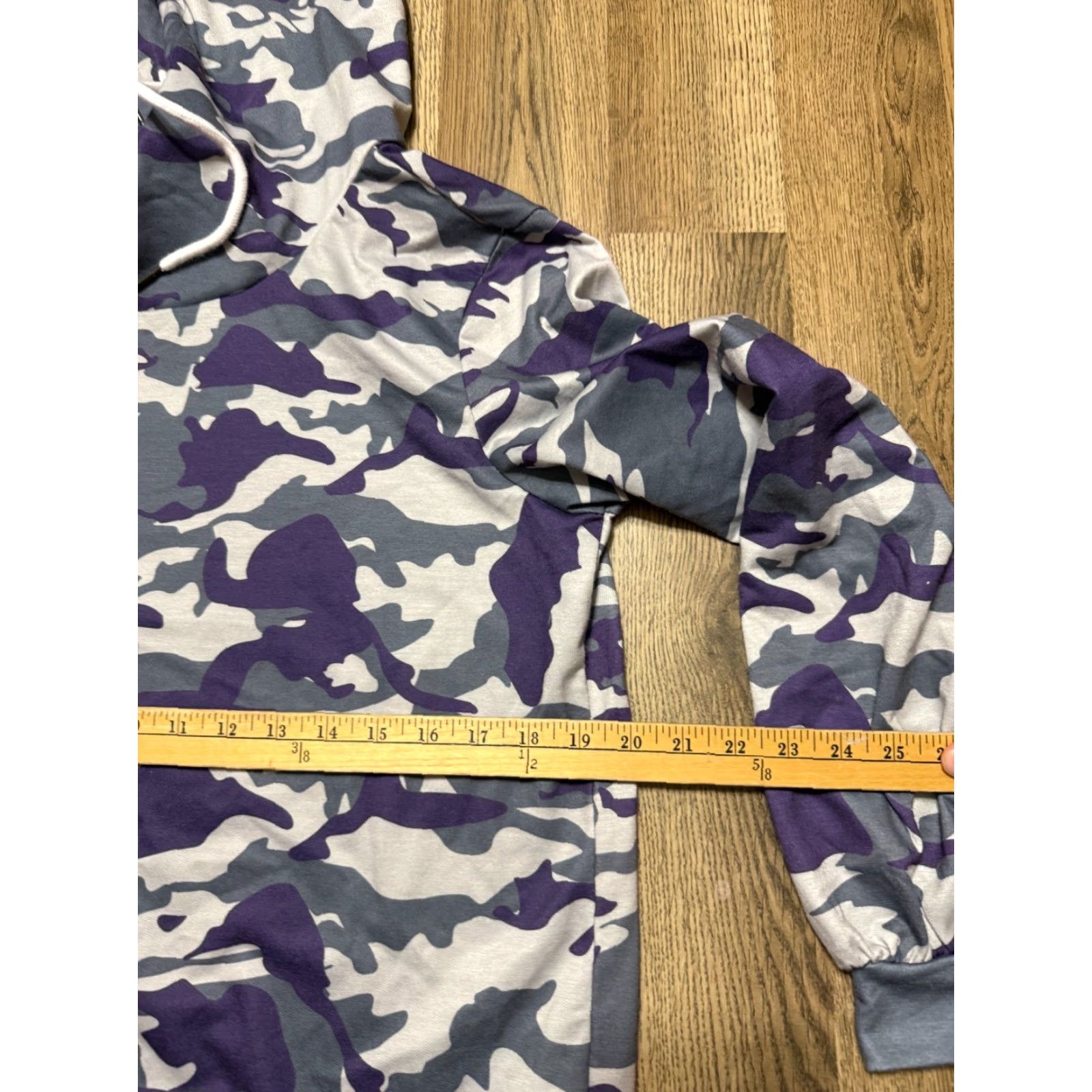 Vintage Misslook Hoodie Women’s Size S Pullover Camouflage Purple Gray White Long Sleeve Casual Activewear Knit Pullover Mens Womens Girls Boys Size S / US 4 / IT 40 - 6 Thumbnail