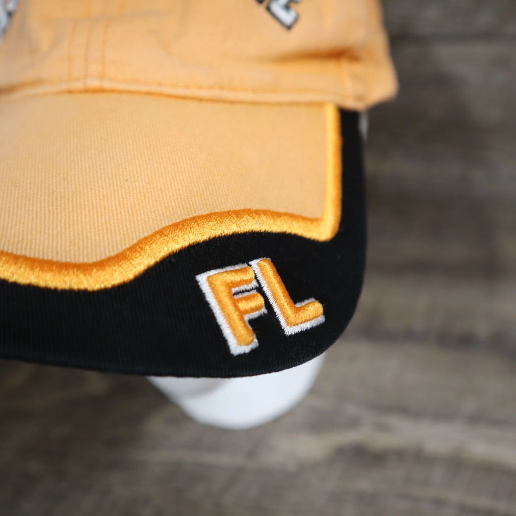 Vintage JACKSONVILLE Florida Orange Adjustable Adult Baseball Cap Hat Mens Baseball Cap Orange Beach Theme Velcro Strap Fahrenheit headwear company Adjustable Size ONE SIZE - 3 Thumbnail