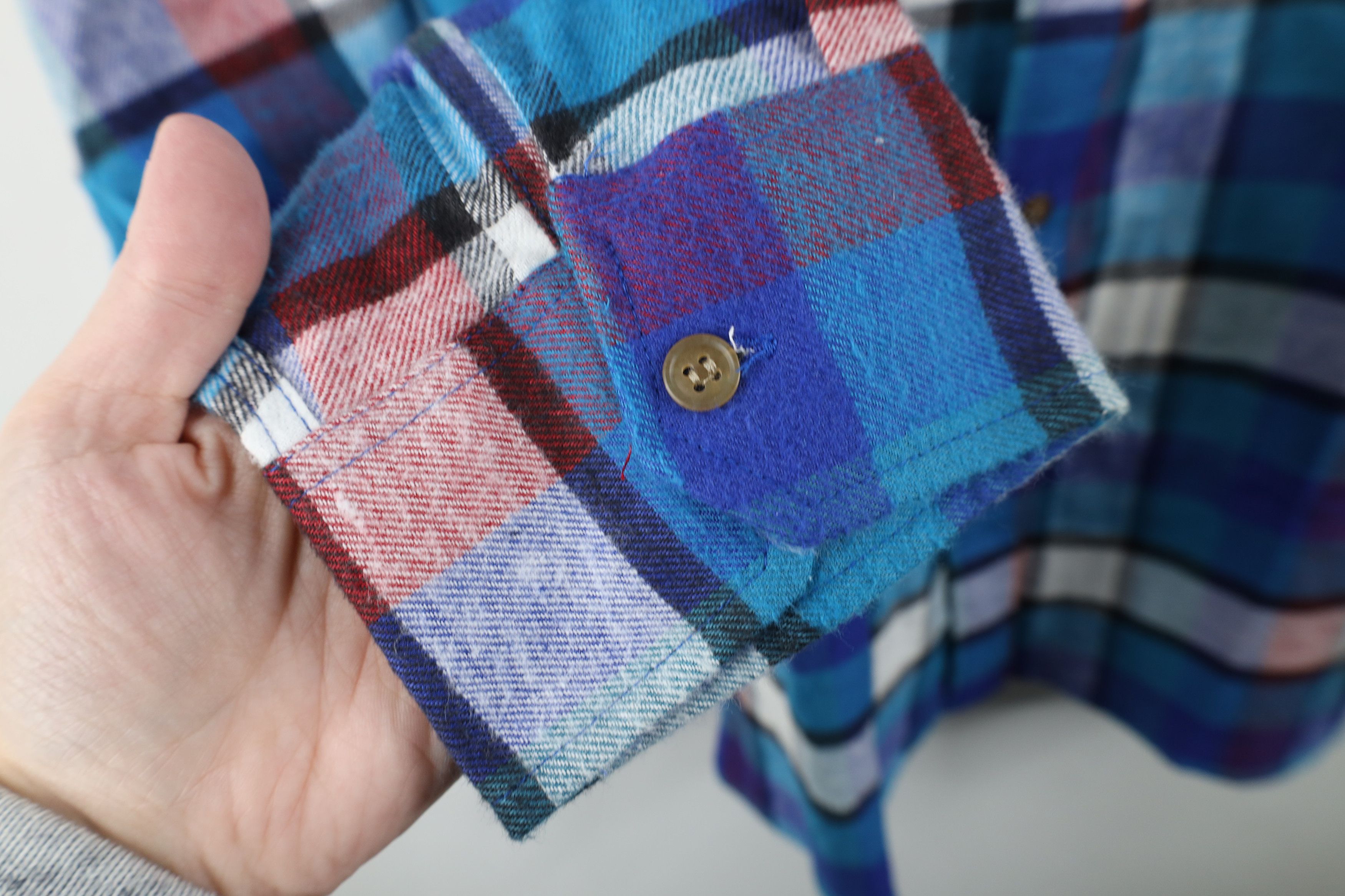Vintage Deadstock Vintage 90s Streetwear Collared Button Shirt Plaid Size US L / EU 52-54 / 3 - 8 Thumbnail