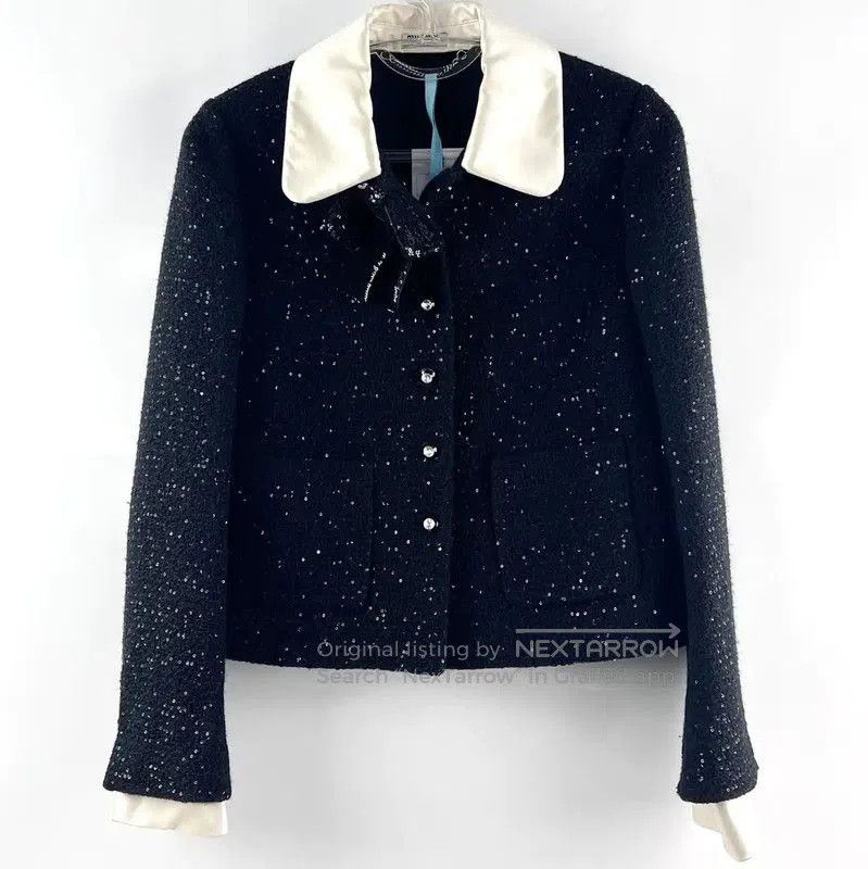 Chanel Chanel Black Cotton Women's Cardigan . Size XXS / US 00 / IT 34 - 1 Thumbnail