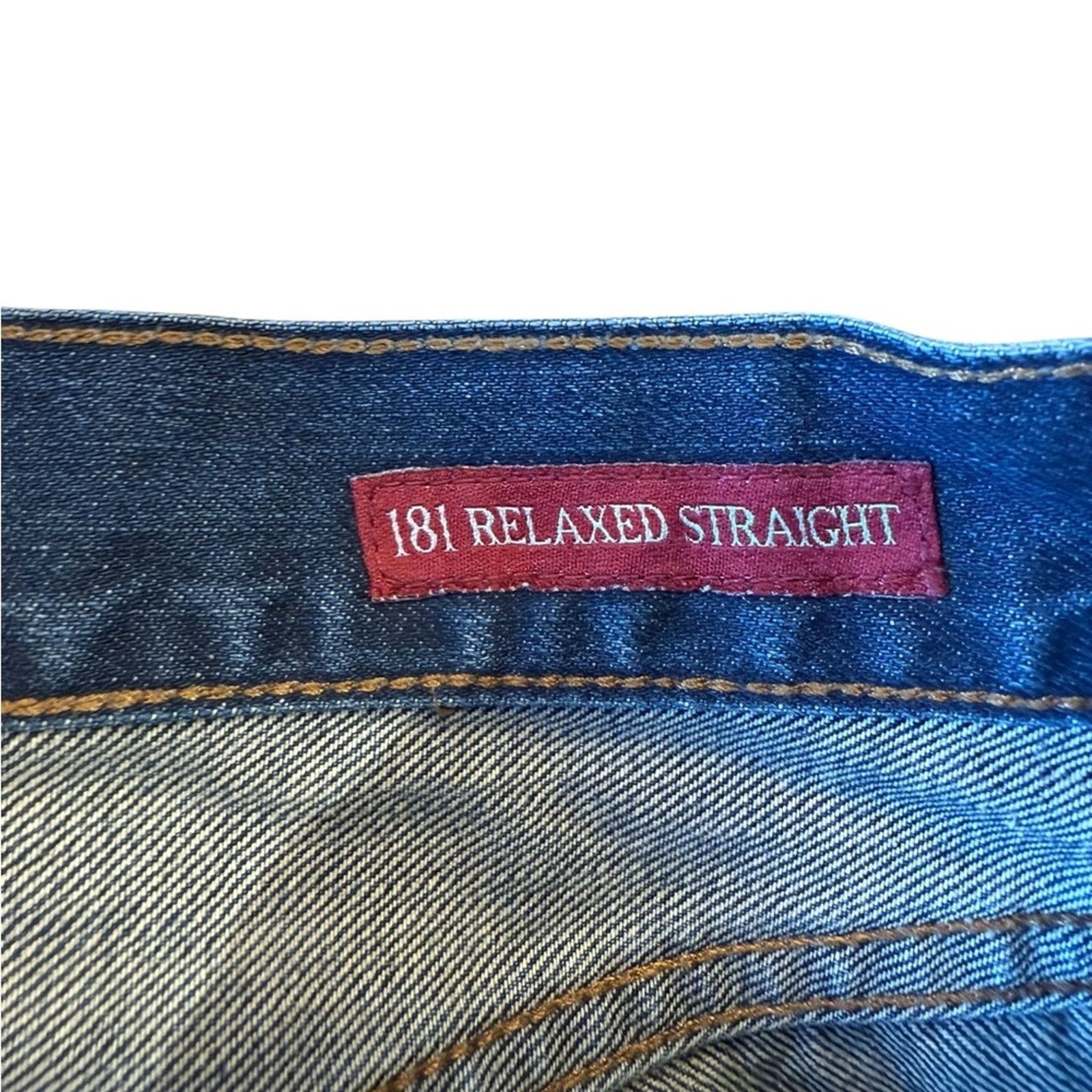 Lucky Brand Lucky Brand 181 Relaxed Straight Jeans Mens Size 32 x 32 Size US 32 / EU 48 - 5 Thumbnail