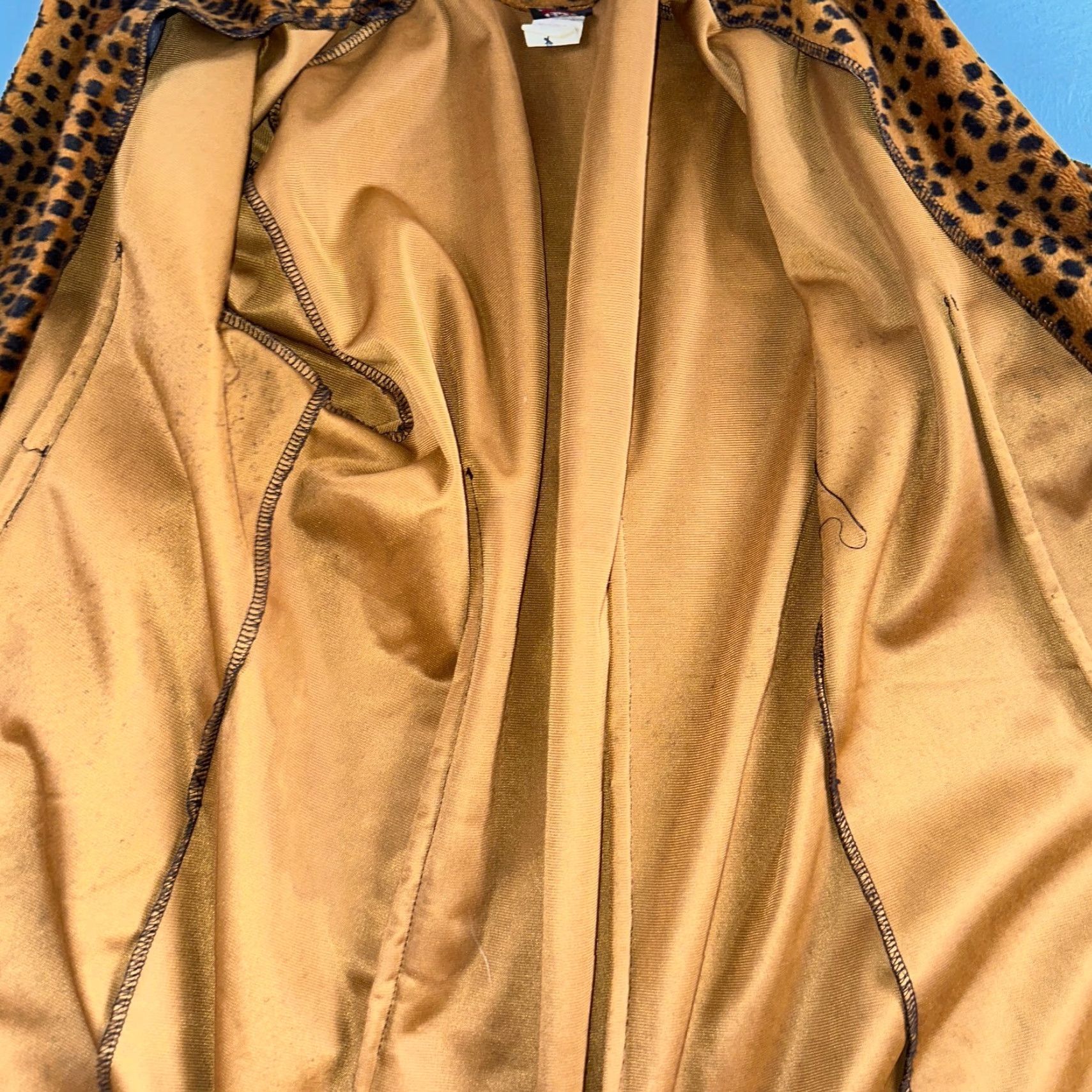Vintage VTG ENT Jacket Womens Cheetah Outdoors 70s Rockabilly Long Coat Dressy M Orange Leopard Style Womens Size M / US 6-8 / IT 42-44 - 5 Thumbnail