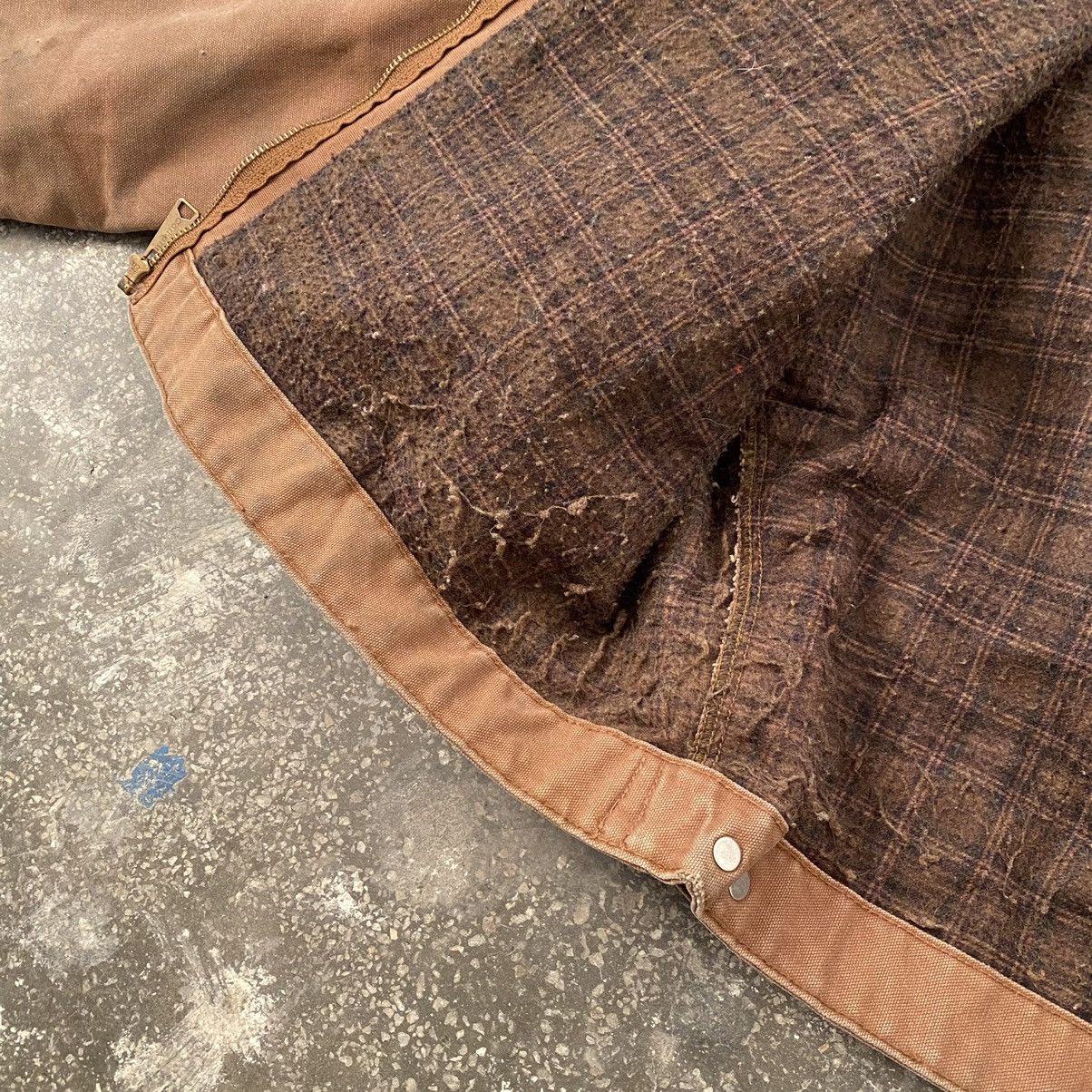 Carhartt 90s Vintage Carhartt Detroit Work Trashed Jacket J97 BRN Size US L / EU 52-54 / 3 - 12 Thumbnail