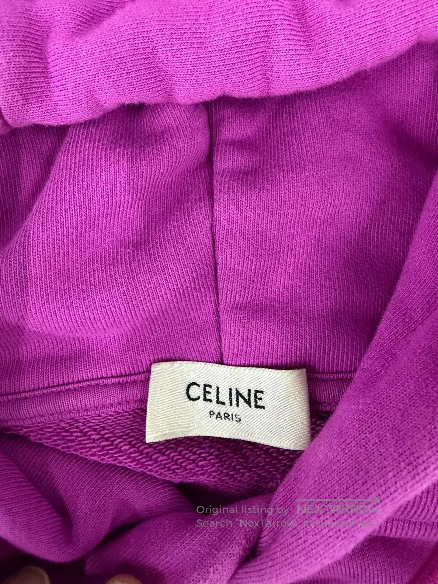 Celine Celine Pink Hoodie Sweater. Size L / US 10 / IT 46 - 3 Thumbnail