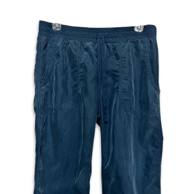 Loft Loft Lounge Capri Pants Drawstring Pull On Blue Women's 6 Size 28" / US 6 / IT 42 - 2 Thumbnail