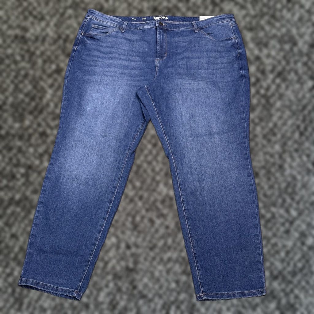 Vintage Sonoma Jeans Womens 24W Everyday High Rise Stretch Skinny Nre Size 42" / US 20 - 1 Thumbnail