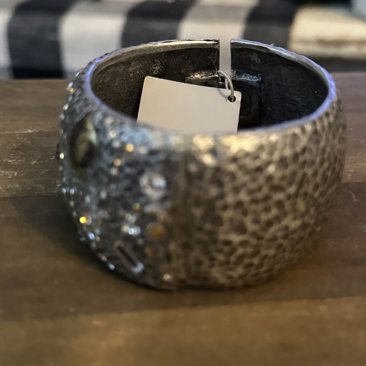 Other Tat2 Designs hammered silver embellished hinged bracelet Size ONE SIZE - 7 Thumbnail