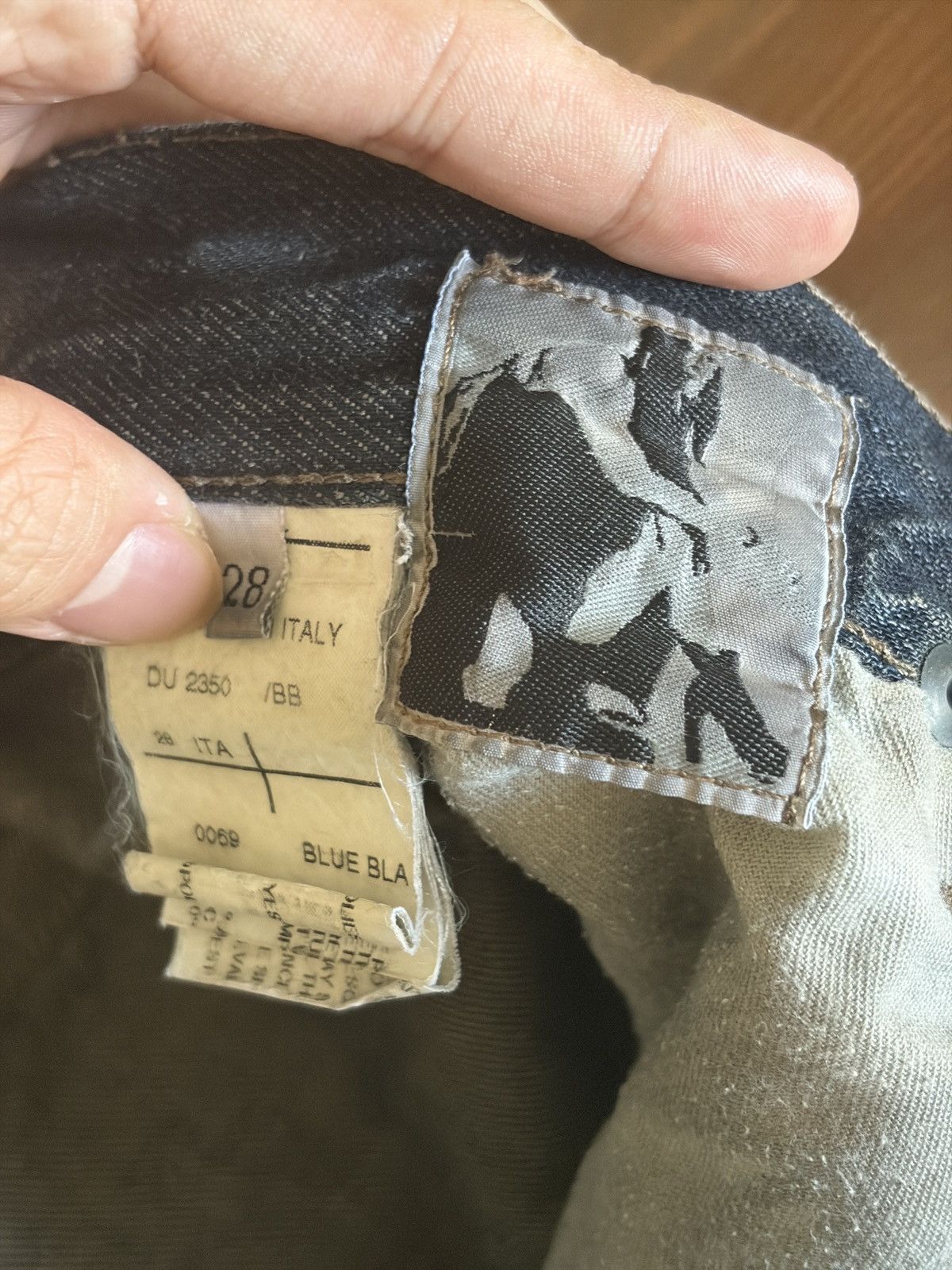 Rick Owens Drkshdw SS12 NASKA DETROIT DNA Dust Dark Mud Wash Blue Black Size US 28 / EU 44 - 6 Thumbnail