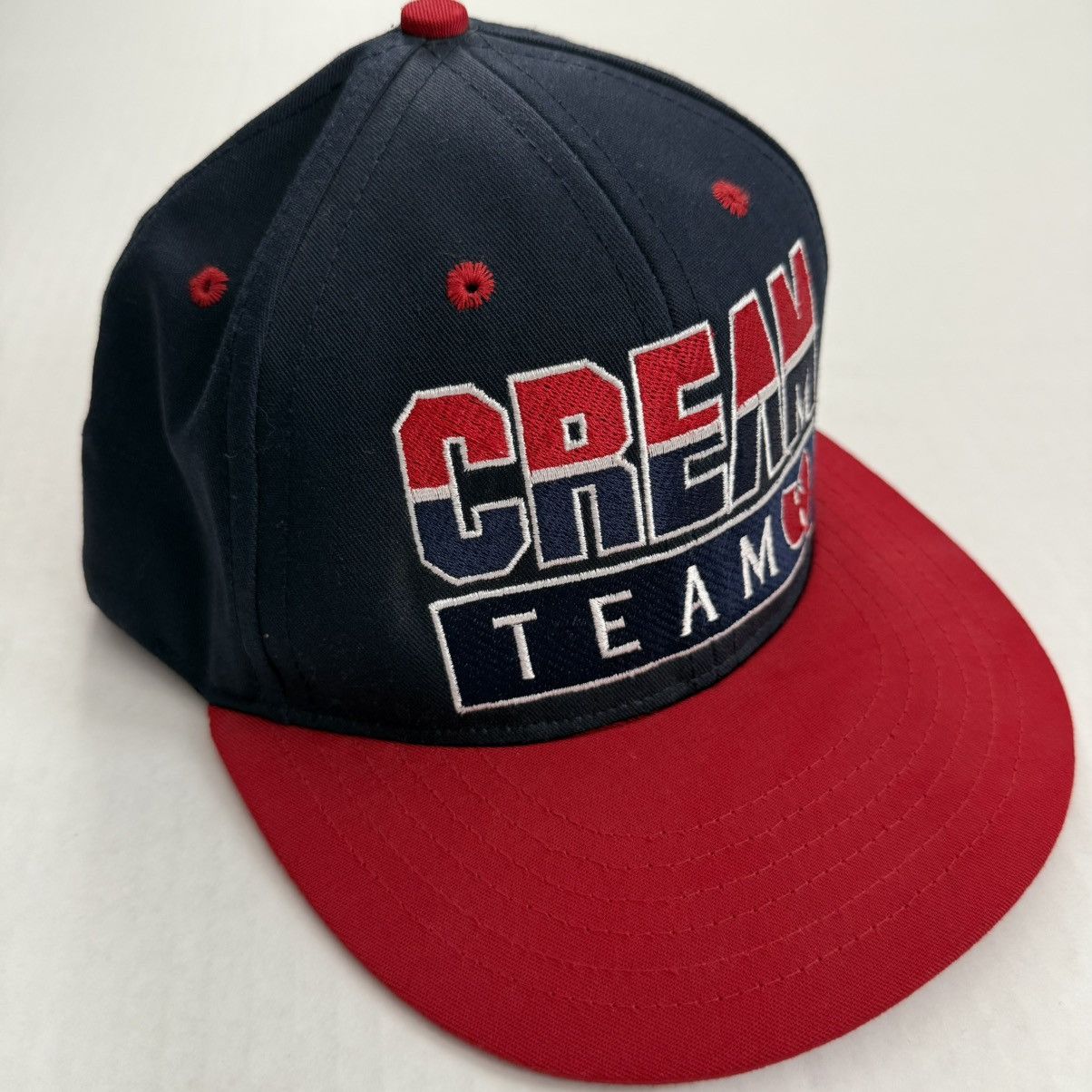 Wu-Tang Clan 🔴Wu-Tang Hat CREAM TEAM Rare Navy Red Raekwon Gza Rza Size ONE SIZE - 9 Thumbnail
