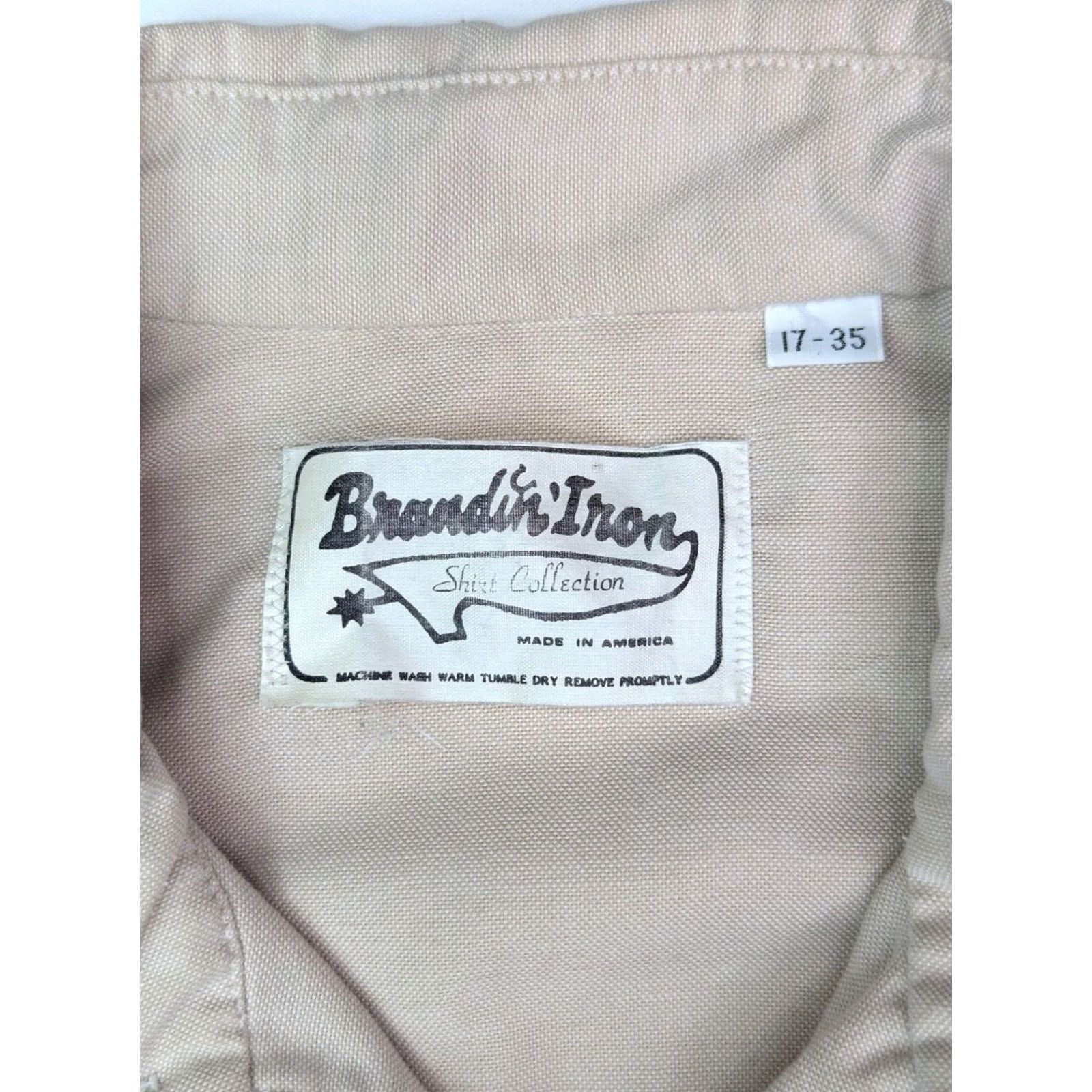 Denime Brandin' Iron Western Shirt Mens Long Sleeve Button-Up Denim Ivory Geometric Vintage Size US M / EU 48-50 / 2 - 3 Thumbnail