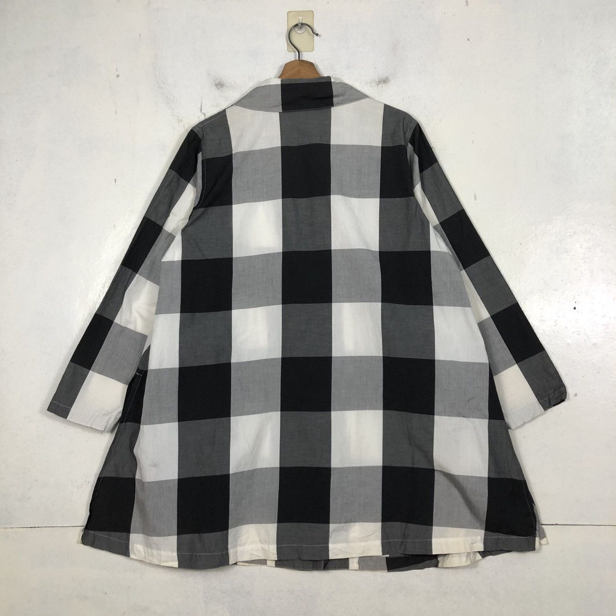 Yohji Yamamoto 📌Oversized Jacket Button Atsuro Tayama Tartan Design Size US M / EU 48-50 / 2 - 12 Thumbnail