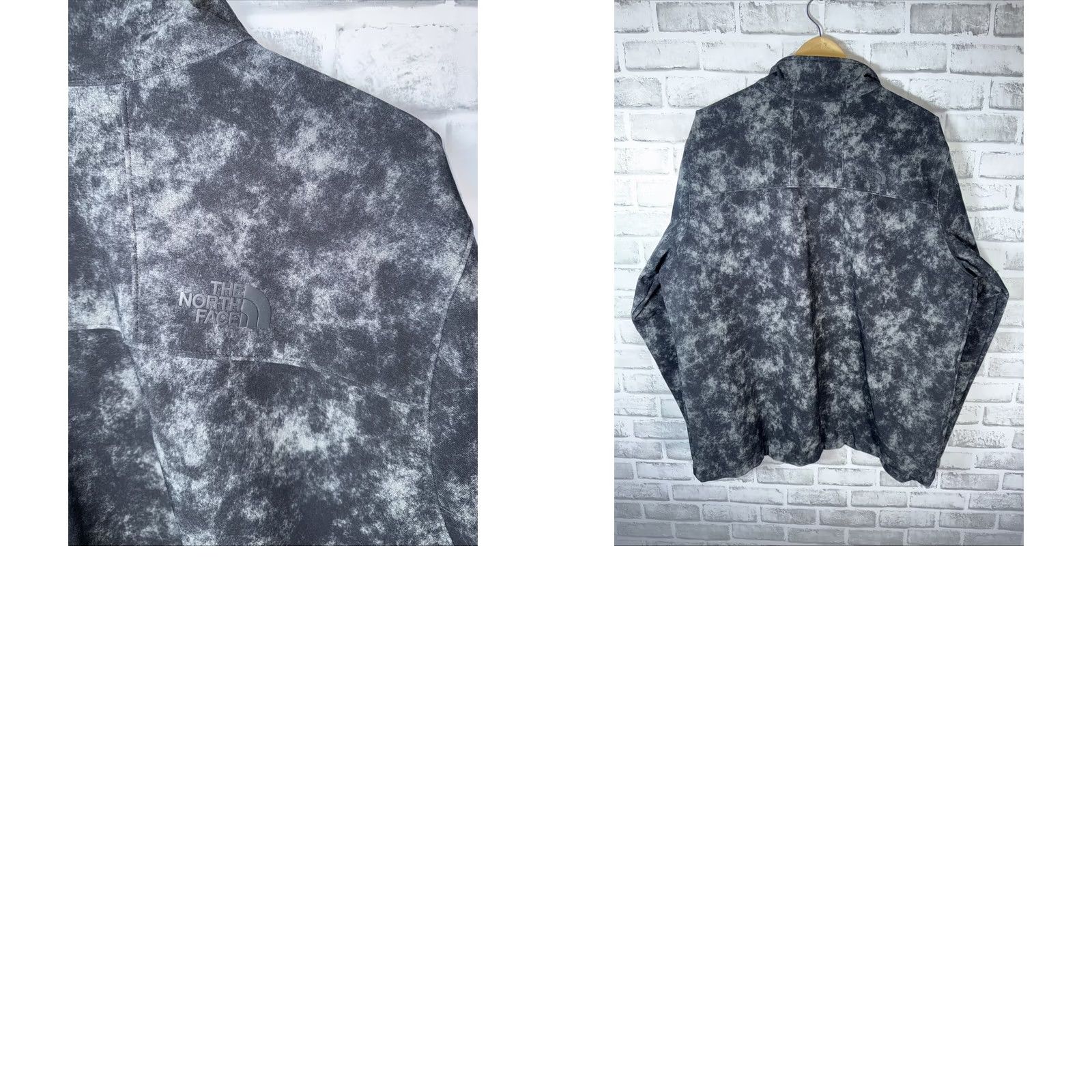The North Face The North Face Windwall Jacket Mens XL Gray/greensish Windbreaker Full Zip Fleece Lined Polyester Windshell Regular Size Size US XL / EU 56 / 4 - 8 Thumbnail