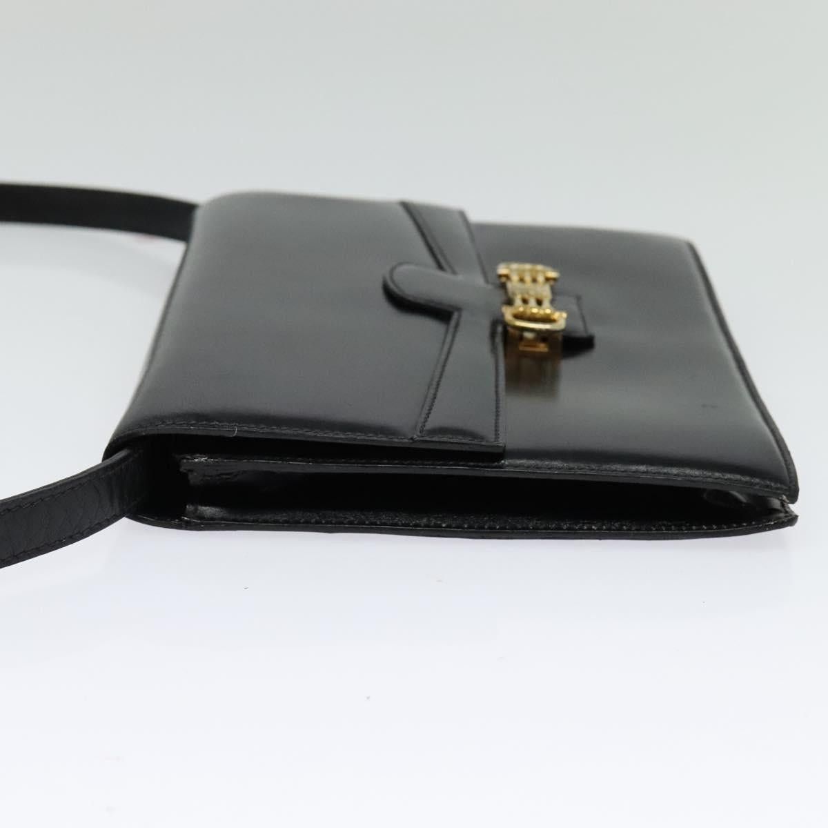 Celine CELINE Shoulder Bag Leather Black Gold Size ONE SIZE - 4 Thumbnail