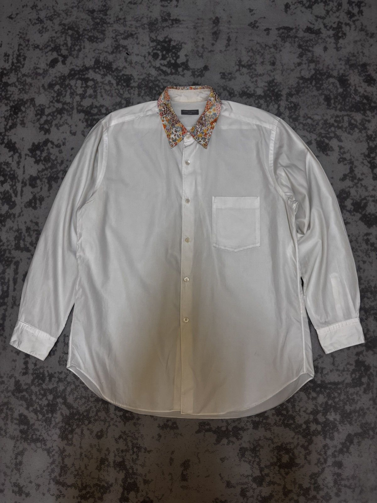 Comme des Garcons Homme Vintage Comme Des Garcons Floral Print Collar Shirt Size US XL / EU 56 / 4 - 1 Thumbnail