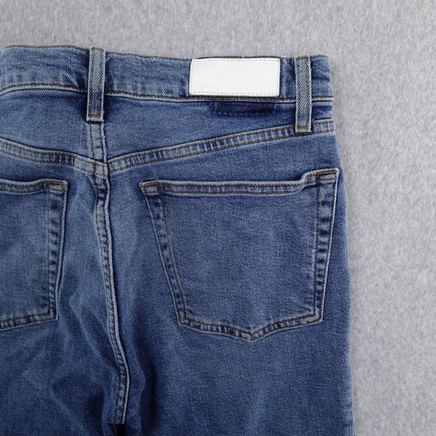 RE/DONE RE/DONE Jeans Womens 30 (30X26) Denim Indigo Blue High Rise Ankle Cropped Jeans Woman 90s Style Jeans Womens Men? Size 30" / US 8 / IT 44 - 5 Thumbnail