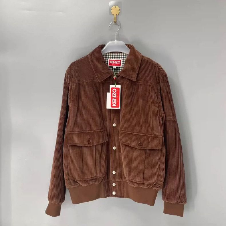Kenzo KENZO Solid color letter collar single row button long sle Size US XL / EU 56 / 4 - 2 Thumbnail