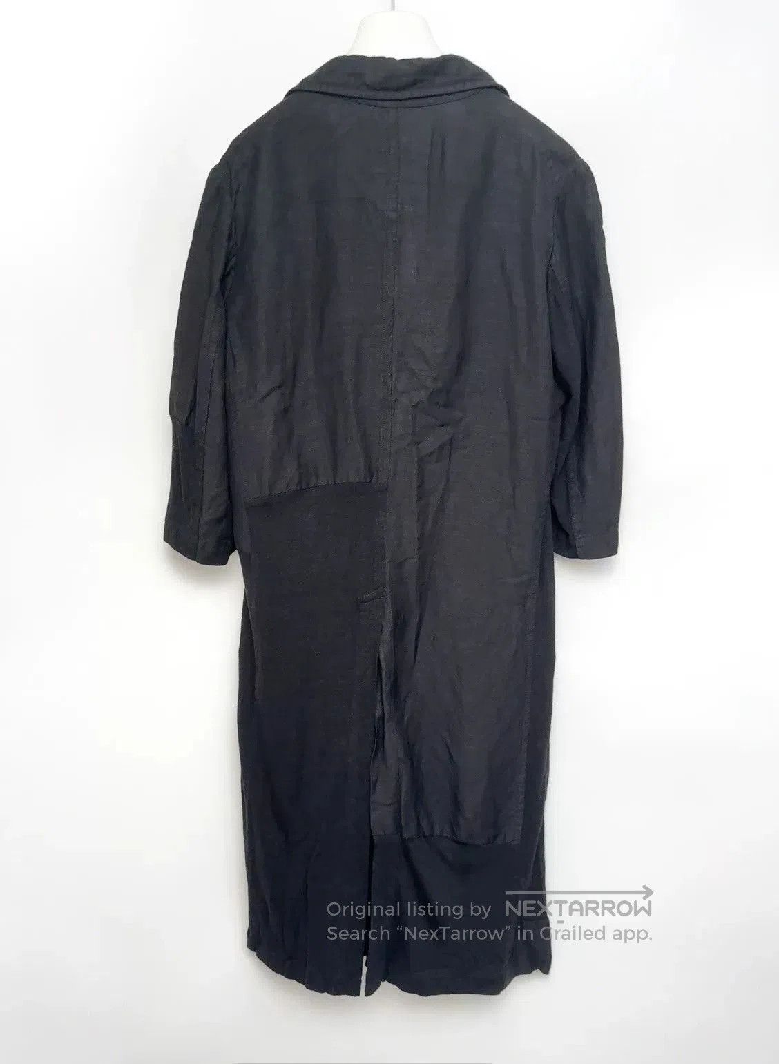 Y's Y's Mixed Material Long Cardigan Dress. Size M / US 6-8 / IT 42-44 - 6 Thumbnail