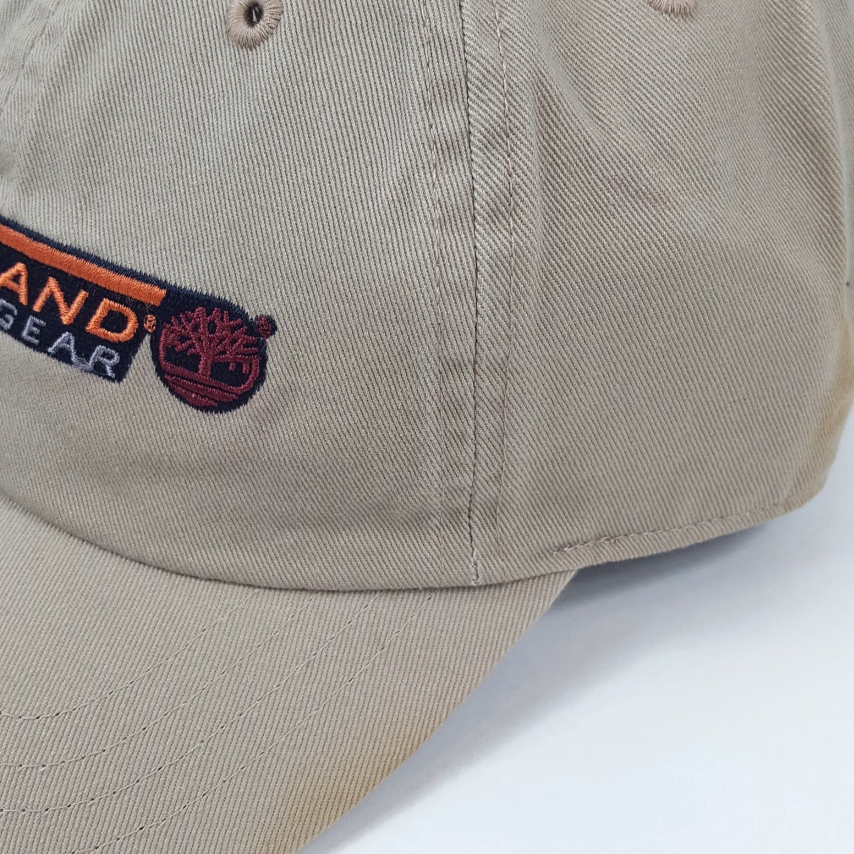 Timberland VINTAGE Timberland Baseball Cap Hat Adult One Size Beige Cotton Canvas Adjustable 90s 2000s New York Outdoor Gear USA Baseball Mens Size ONE SIZE - 4 Thumbnail