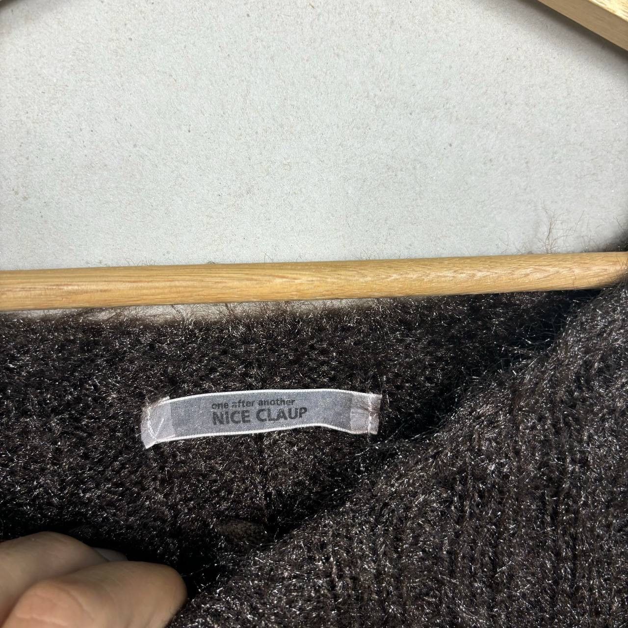 Edition Japan Nice Claup Japan Brown Knit Mohair Sweater Size M / US 6-8 / IT 42-44 - 7 Thumbnail