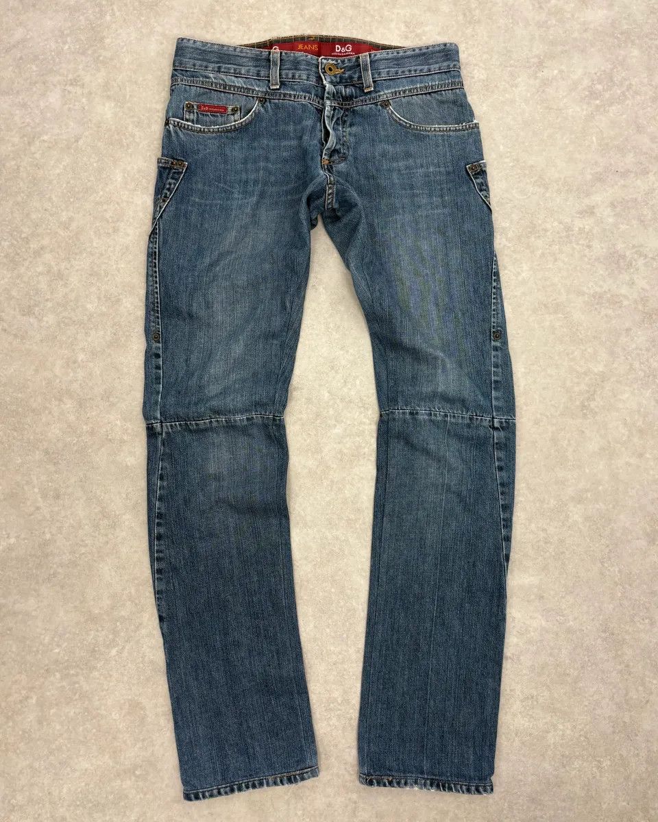 Dolce & Gabbana AW2003 Dolce & Gabbana Reworked Blue Denim Jeans Size US 30 / EU 46 - 1 Thumbnail