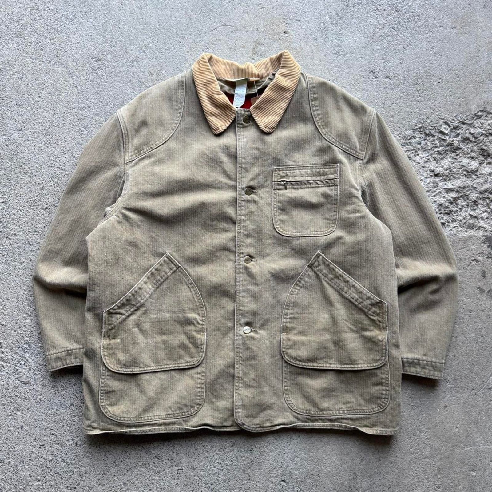 L.L. Bean 80s 90s HBT Style L.L.Bean Barn Chore Coat Size US XL / EU 56 / 4 - 1 Thumbnail