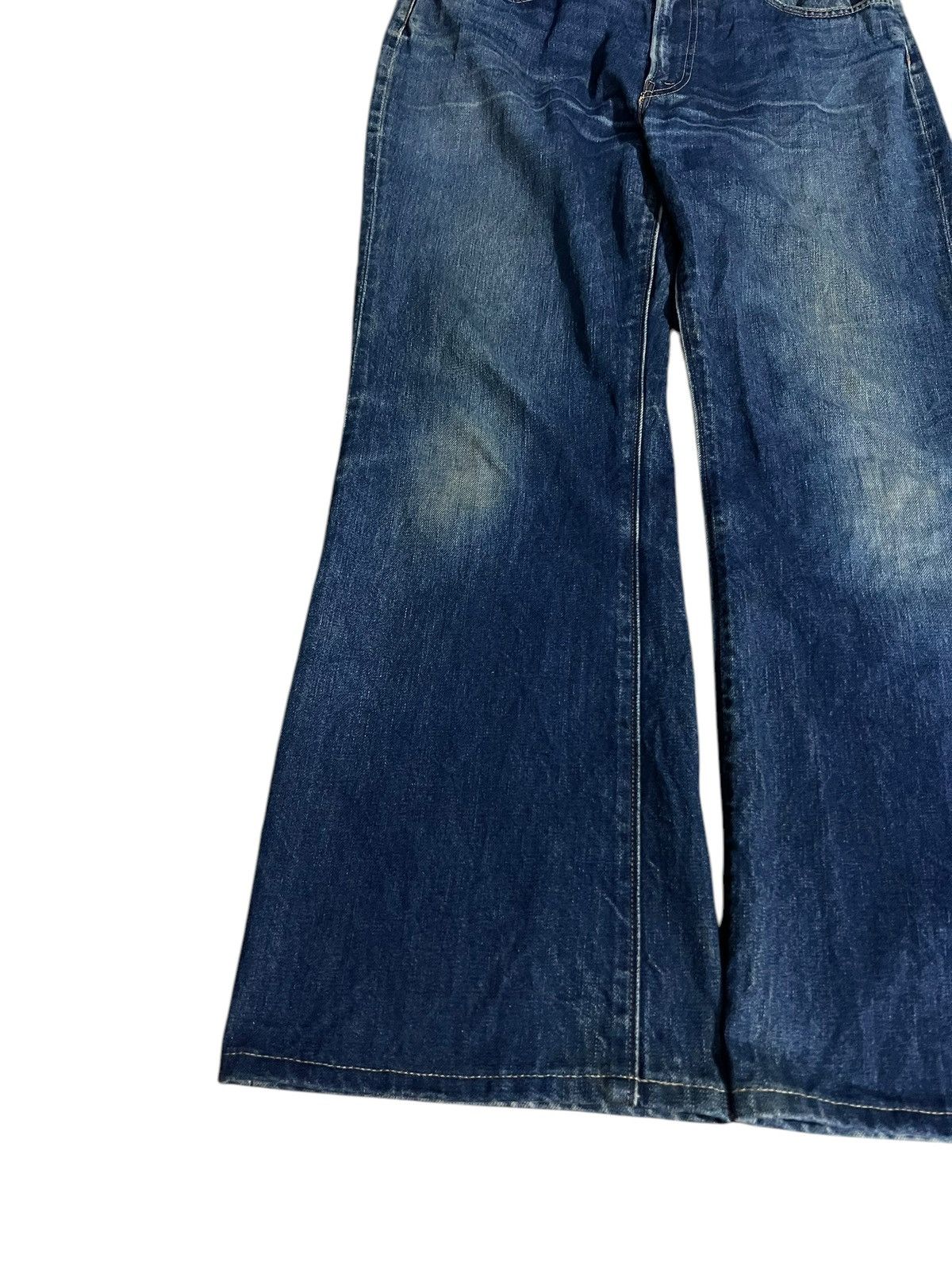 Sugar Cane 💥FLARE💥VINTAGE 80’S SUGAR CANES ZIPPER TALON JEANS Size US 33 - 3 Thumbnail
