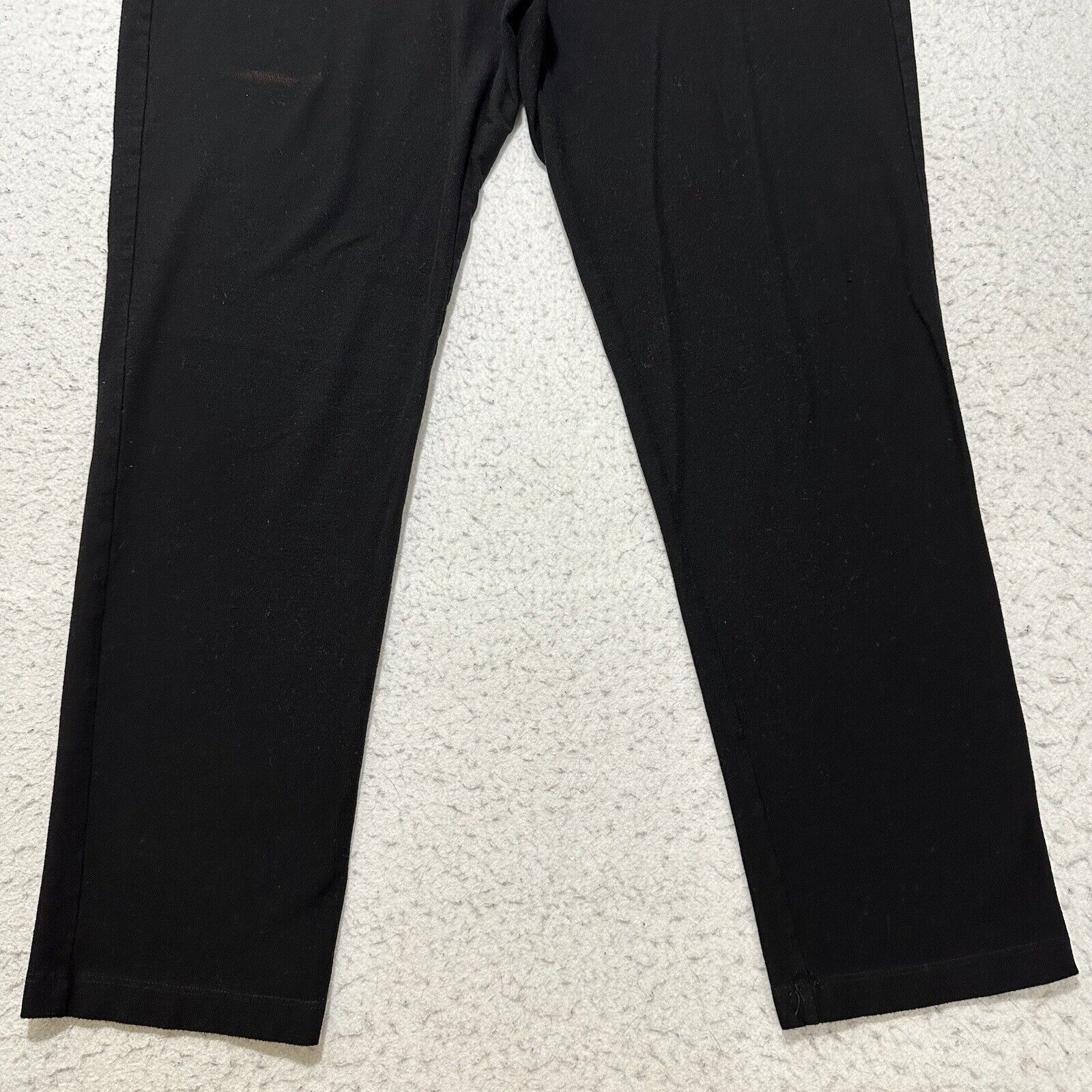 Eileen Fisher Eileen Fisher Medium Pull On Pants Black Stretch 27" Inseam Size 32" / US 10 / IT 46 - 4 Thumbnail
