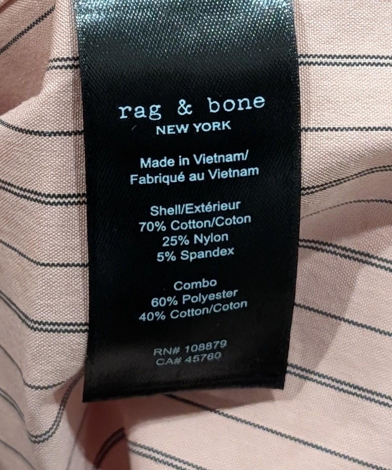 Rag & Bone Rag & Bone "Tomlin" Striped Button Up Sport Shirt Mahogany L Size US L / EU 52-54 / 3 - 6 Thumbnail